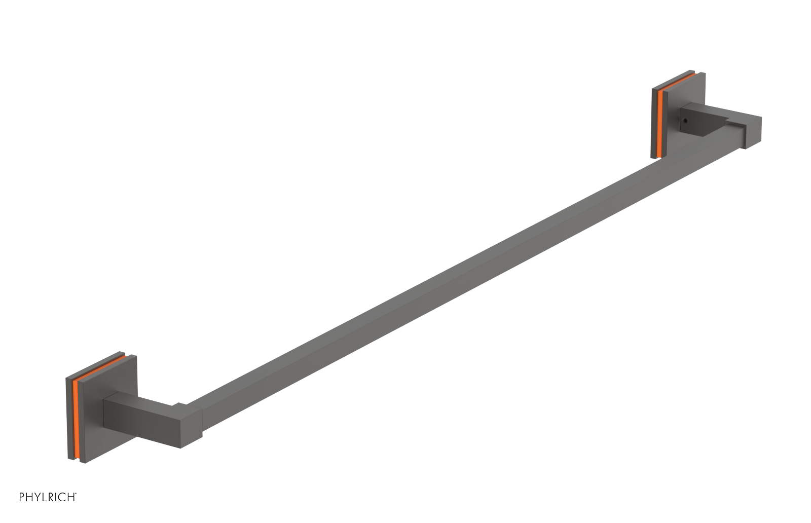 JOLIE - 30" Towel Bar with "Orange" Accents 222S-72