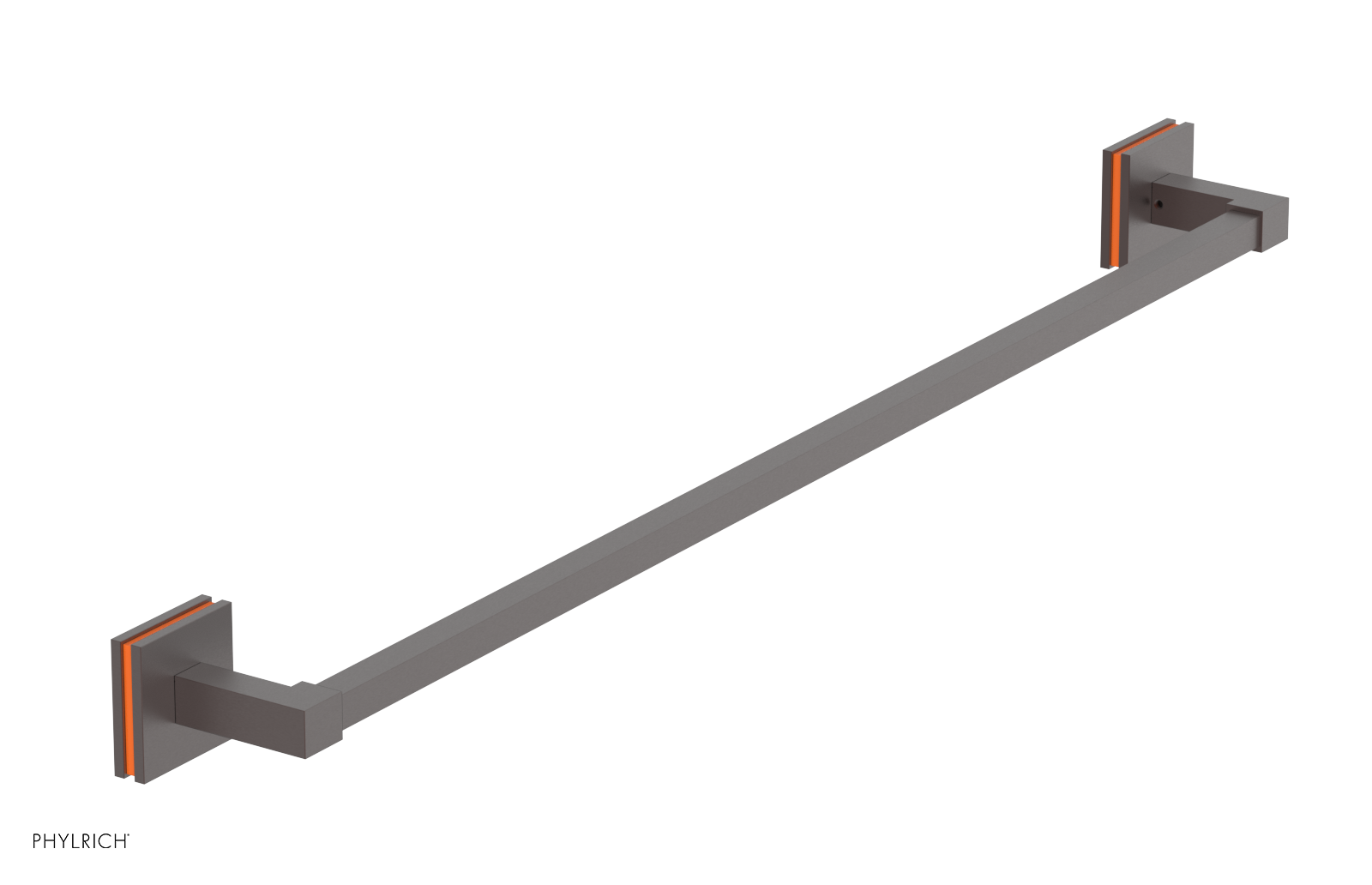 JOLIE - 30" Towel Bar with "Orange" Accents 222S-72