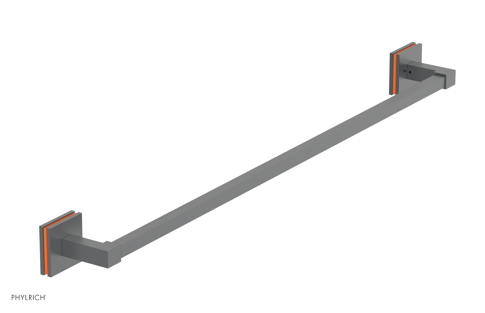 JOLIE - 30" Towel Bar with "Orange" Accents 222S-72