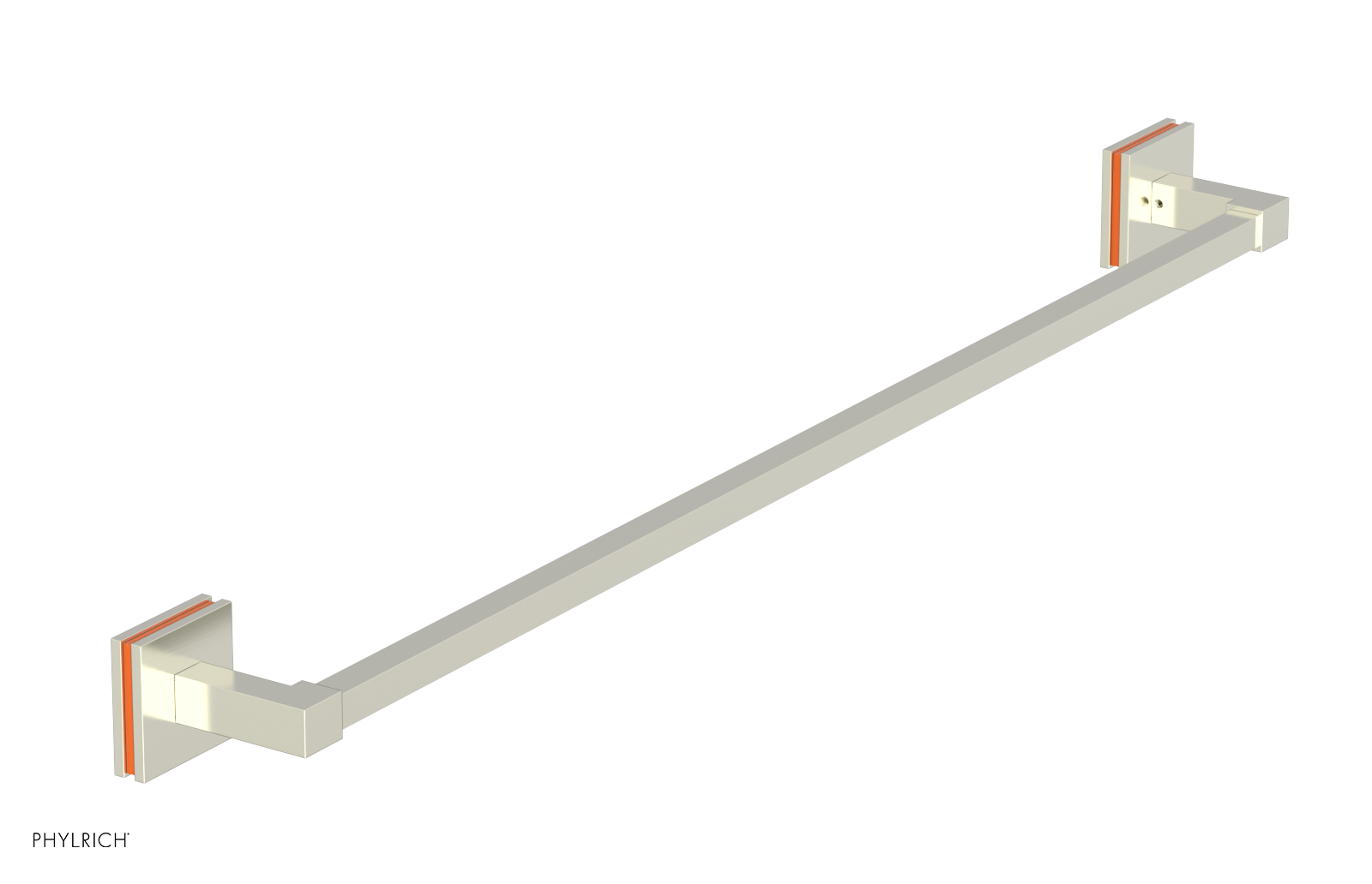 JOLIE - 30" Towel Bar with "Orange" Accents 222S-72