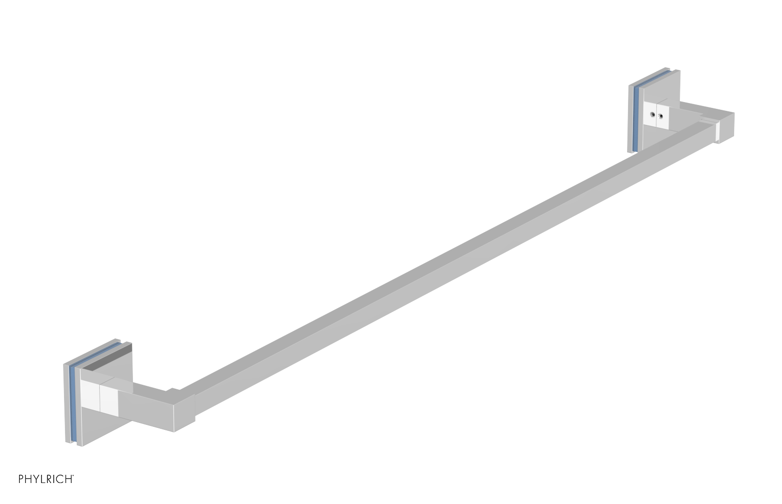 JOLIE - 30" Towel Bar with "Light Blue" Accents 222S-72