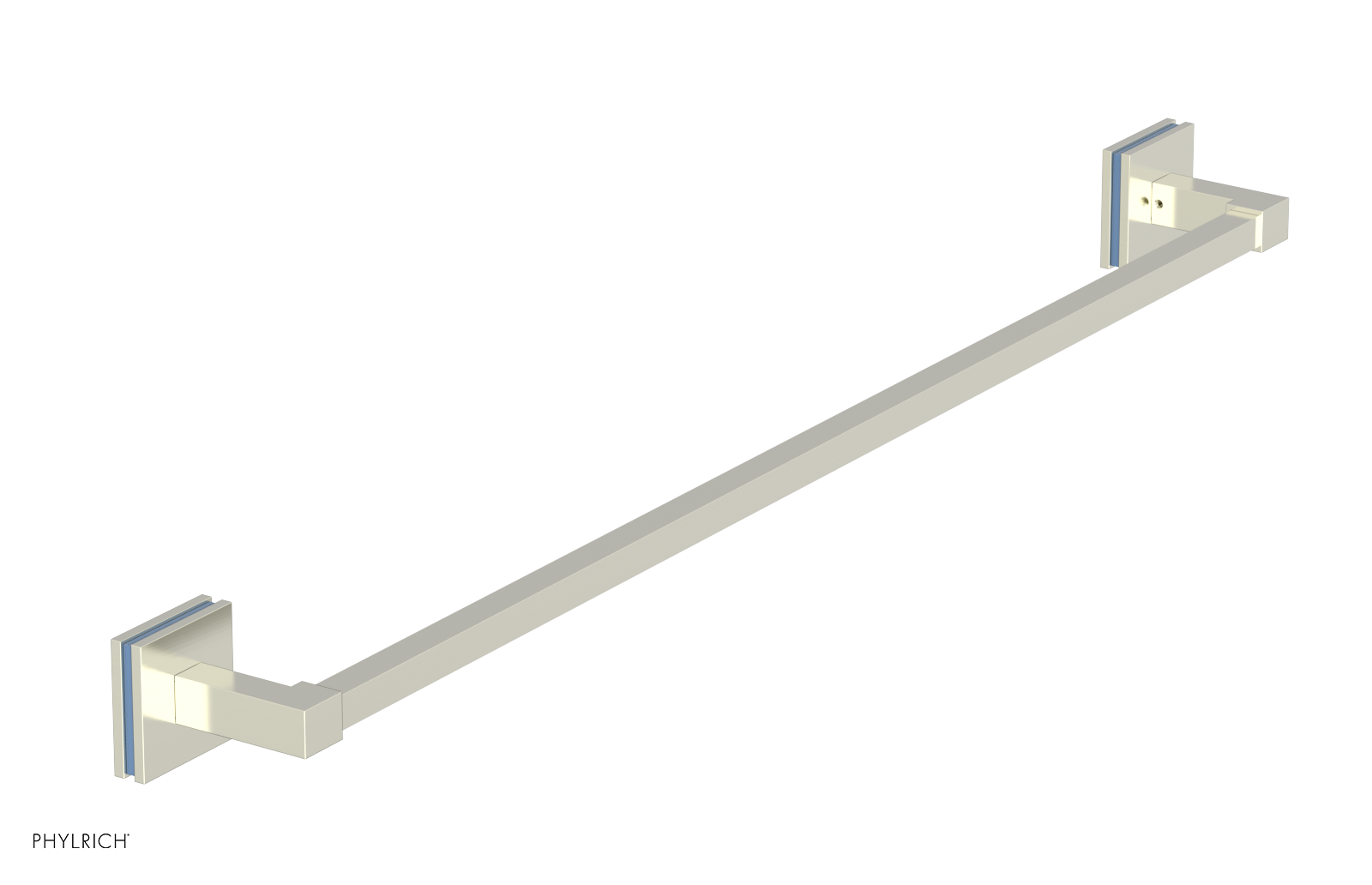 JOLIE - 30" Towel Bar with "Light Blue" Accents 222S-72