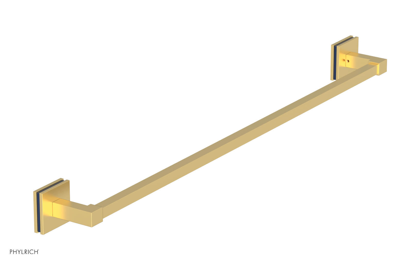 JOLIE - 30" Towel Bar with "Navy Blue" Accents 222S-72