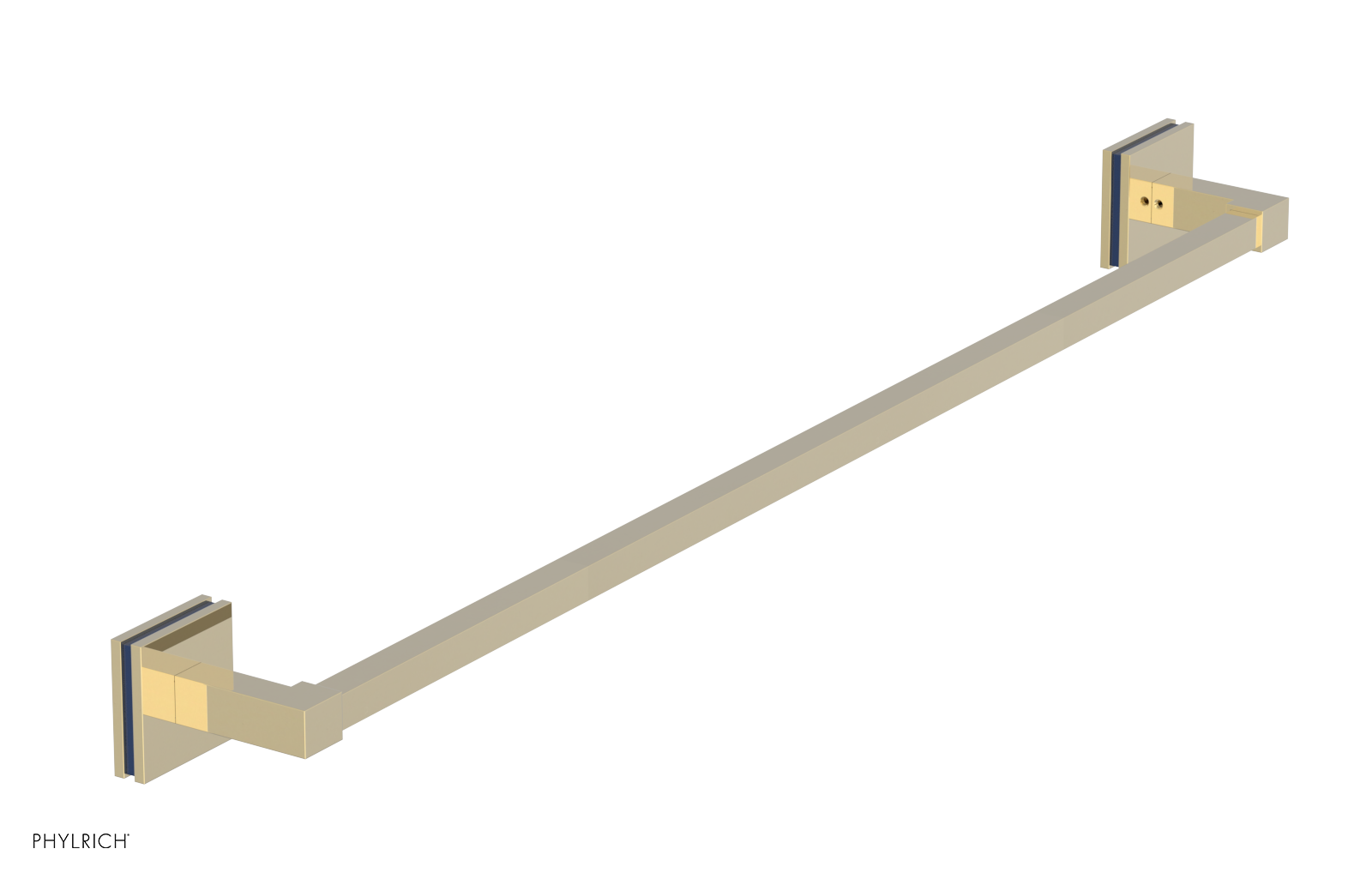 JOLIE - 30" Towel Bar with "Navy Blue" Accents 222S-72