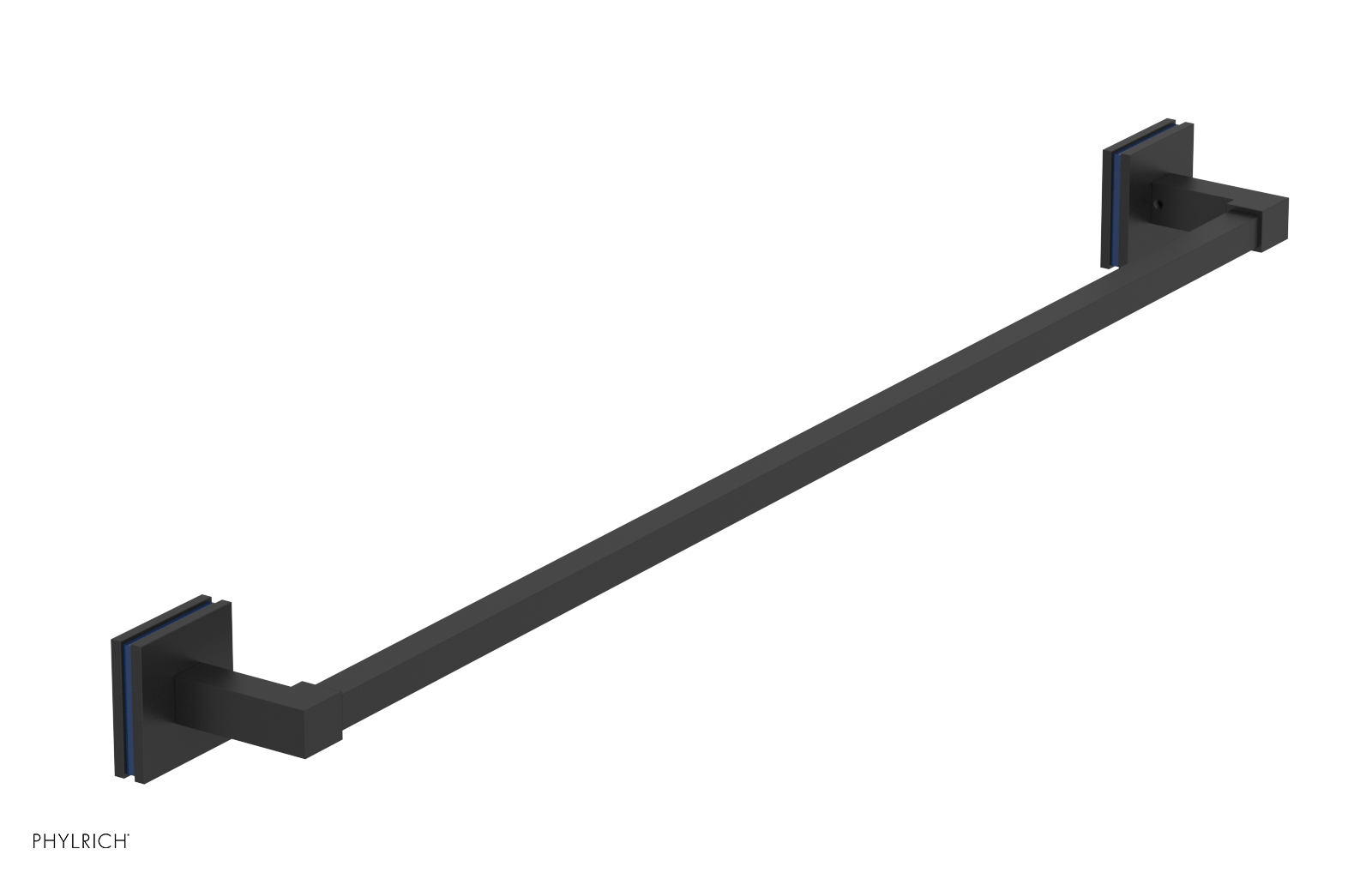 JOLIE - 30" Towel Bar with "Navy Blue" Accents 222S-72