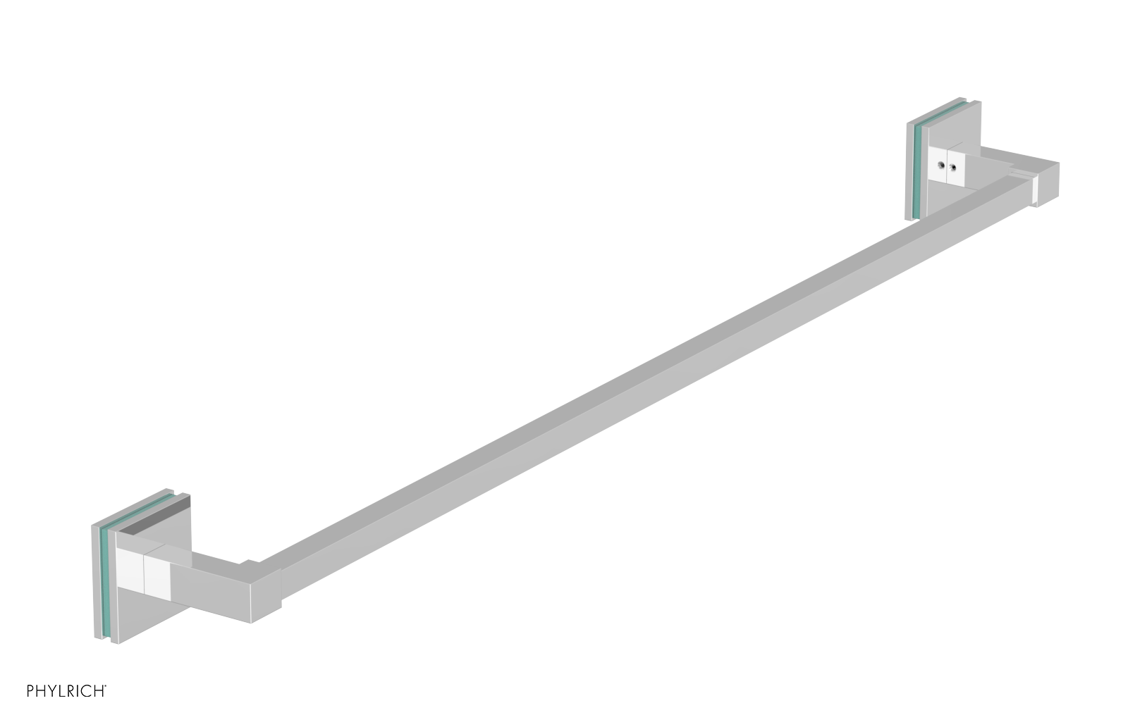 JOLIE - 30" Towel Bar with "Turqoise" Accents 222S-72