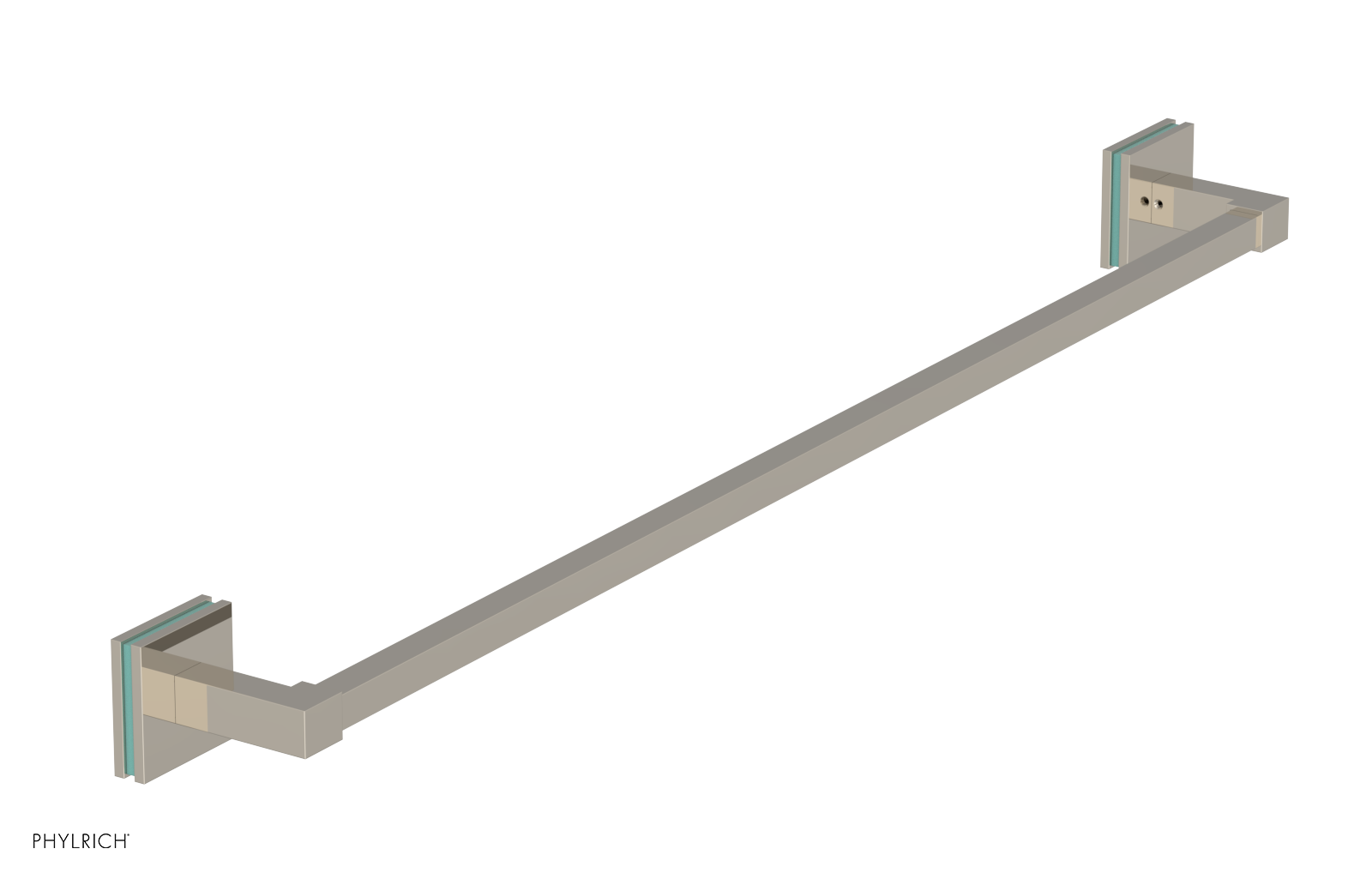 JOLIE - 30" Towel Bar with "Turqoise" Accents 222S-72