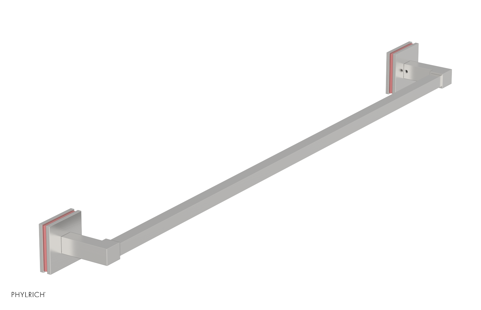 JOLIE - 30" Towel Bar with "Pink" Accents 222S-72