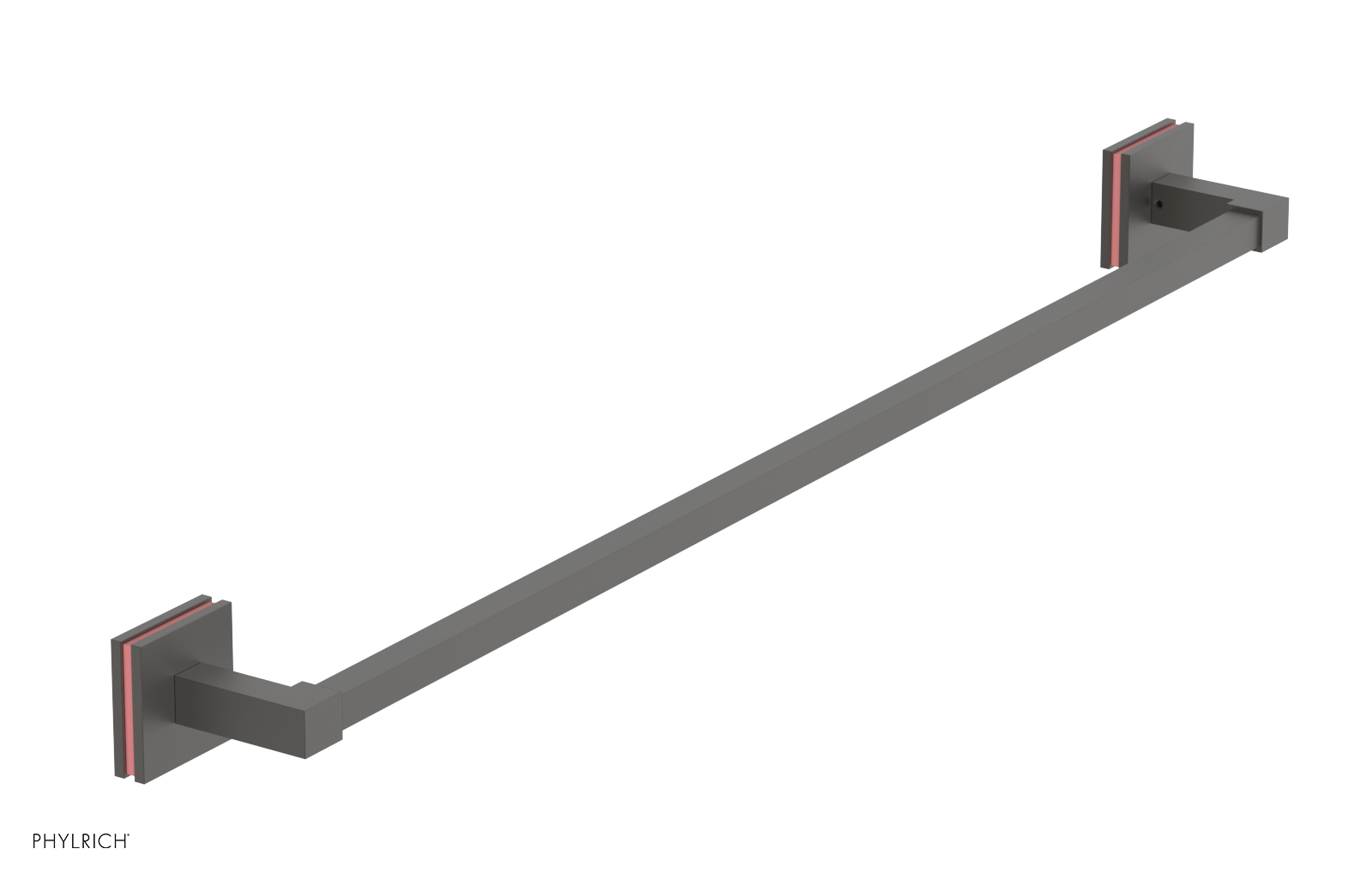 JOLIE - 30" Towel Bar with "Pink" Accents 222S-72