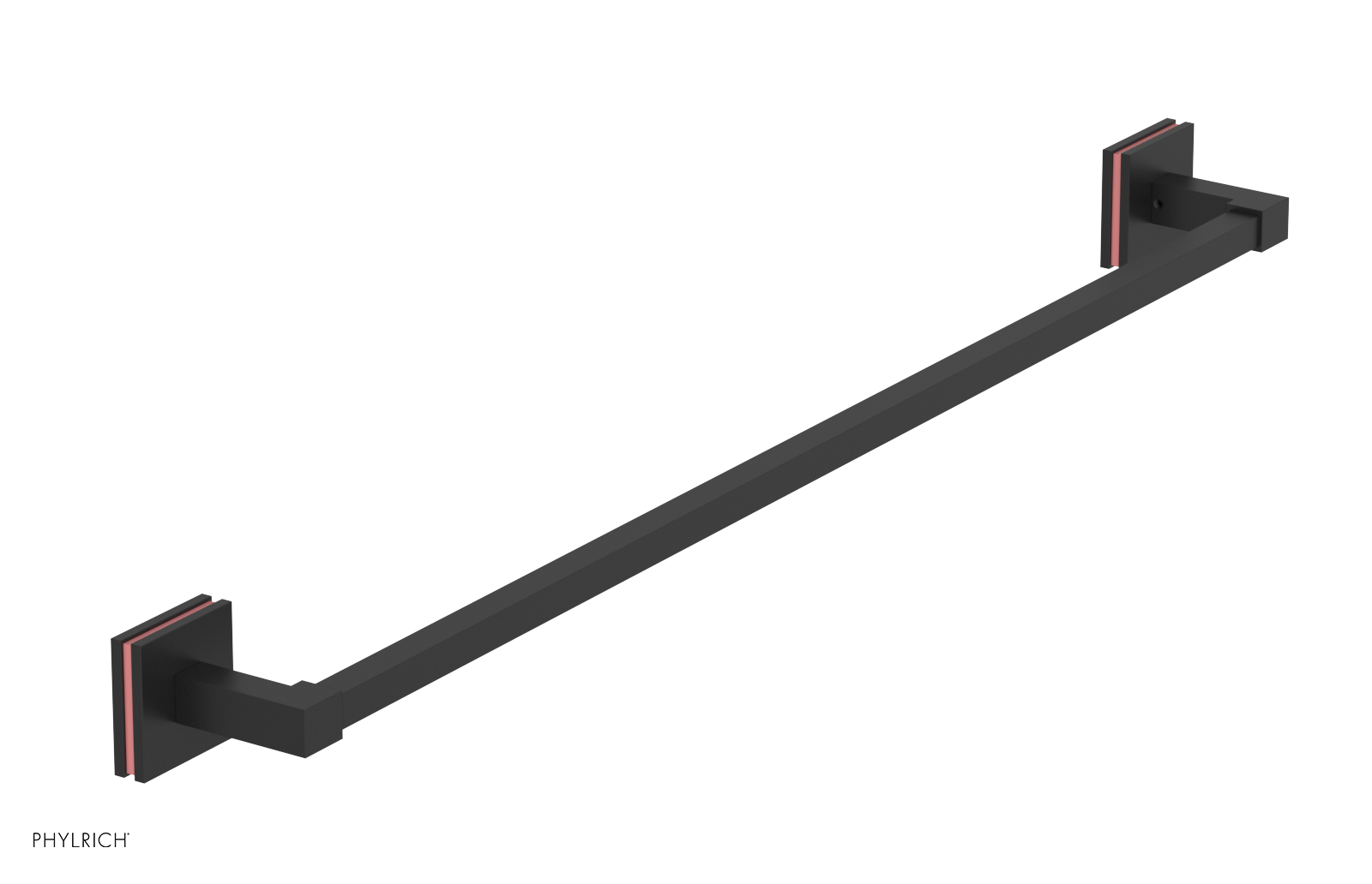 JOLIE - 30" Towel Bar with "Pink" Accents 222S-72