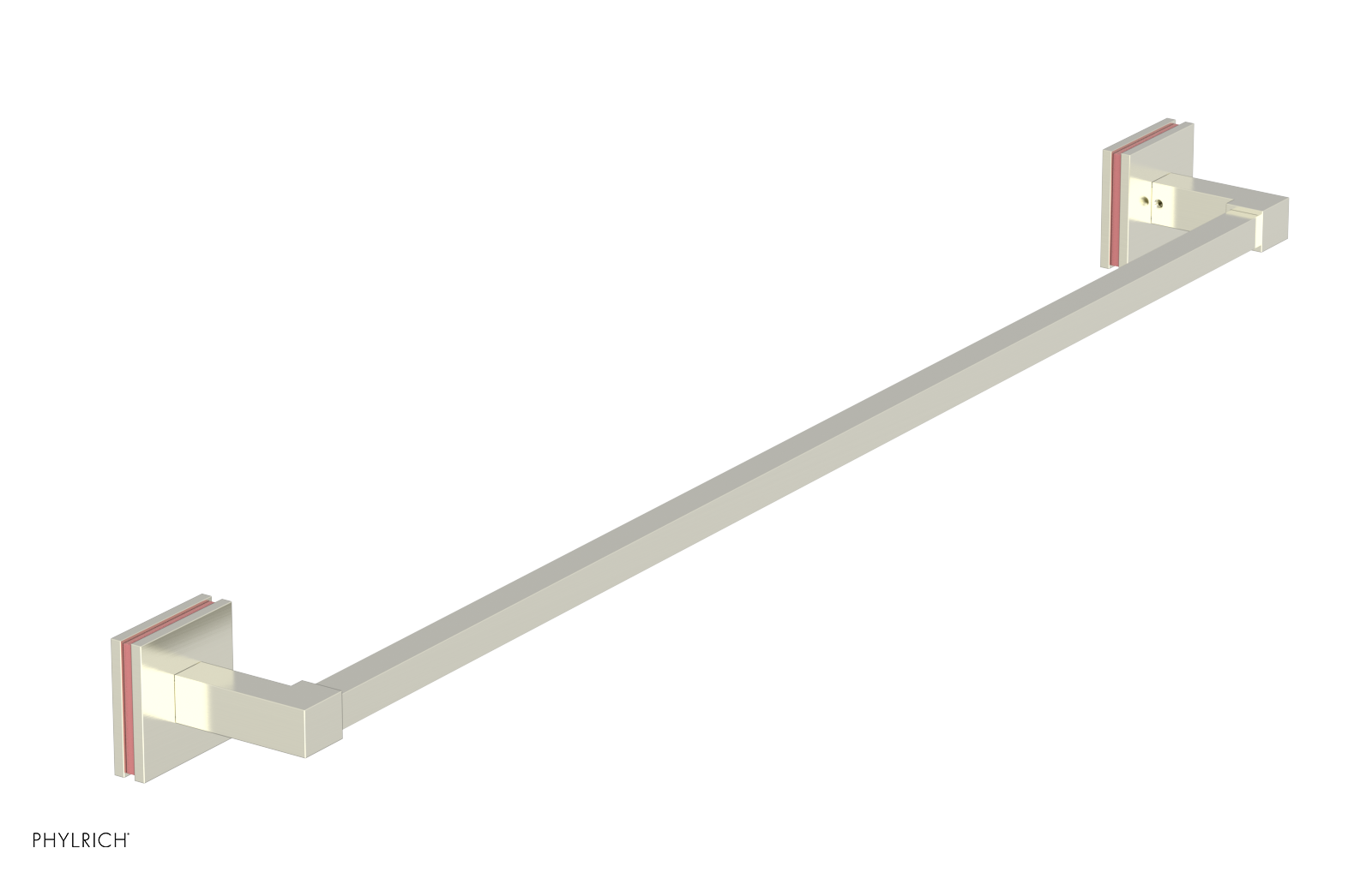 JOLIE - 30" Towel Bar with "Pink" Accents 222S-72