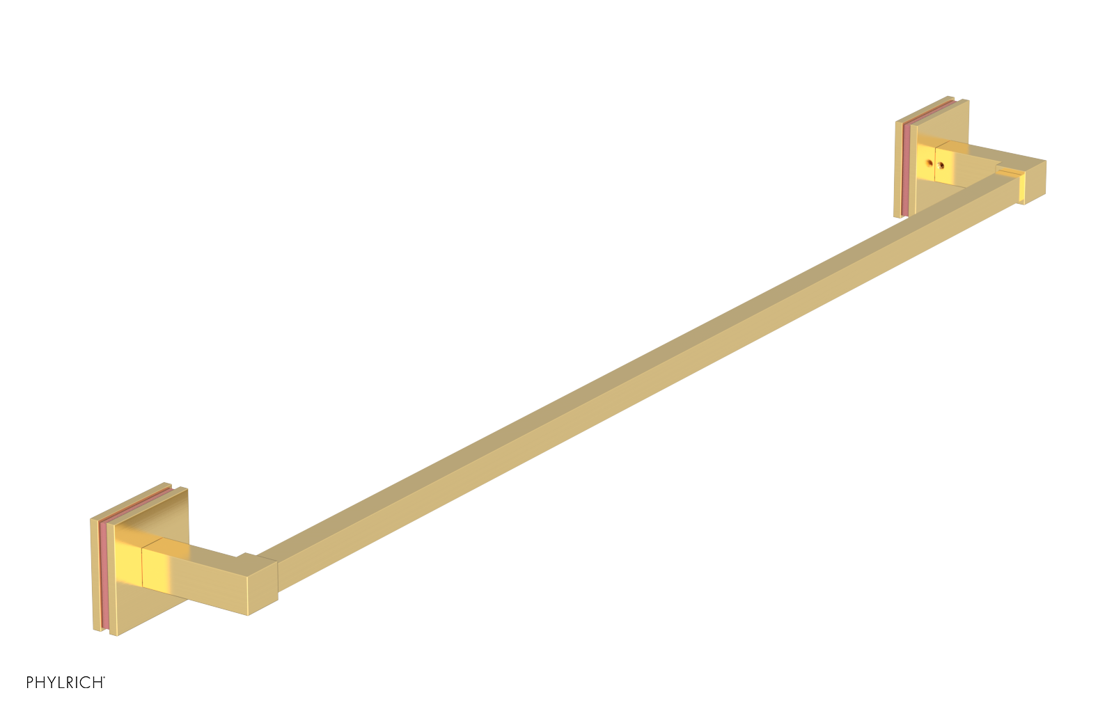 JOLIE - 30" Towel Bar with "Pink" Accents 222S-72