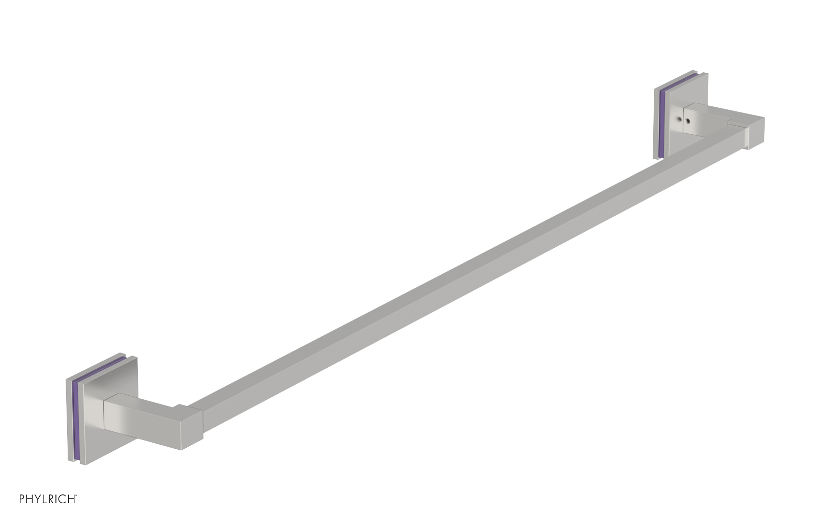 JOLIE - 30" Towel Bar with "Purple" Accents 222S-72