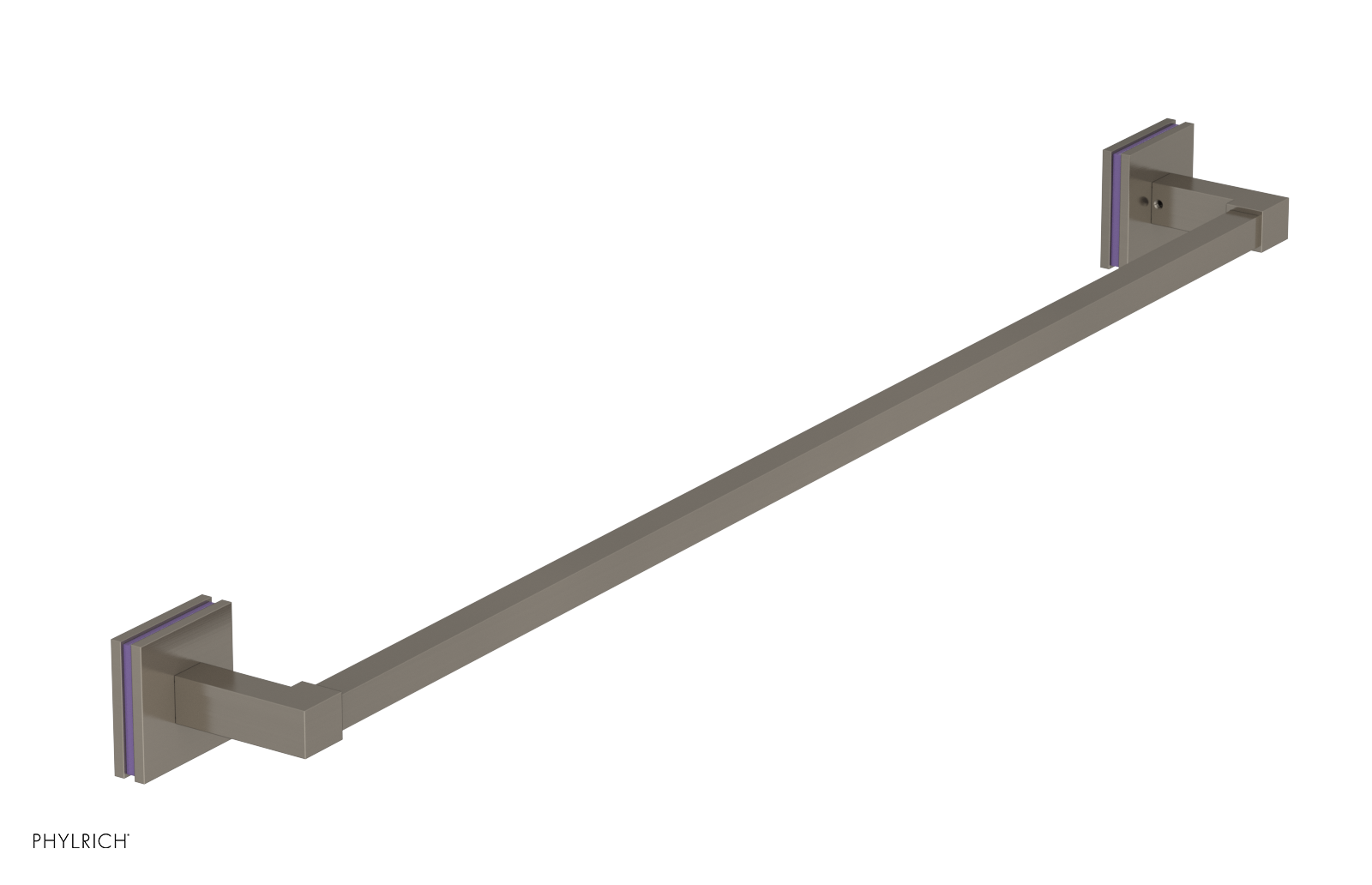JOLIE - 30" Towel Bar with "Purple" Accents 222S-72