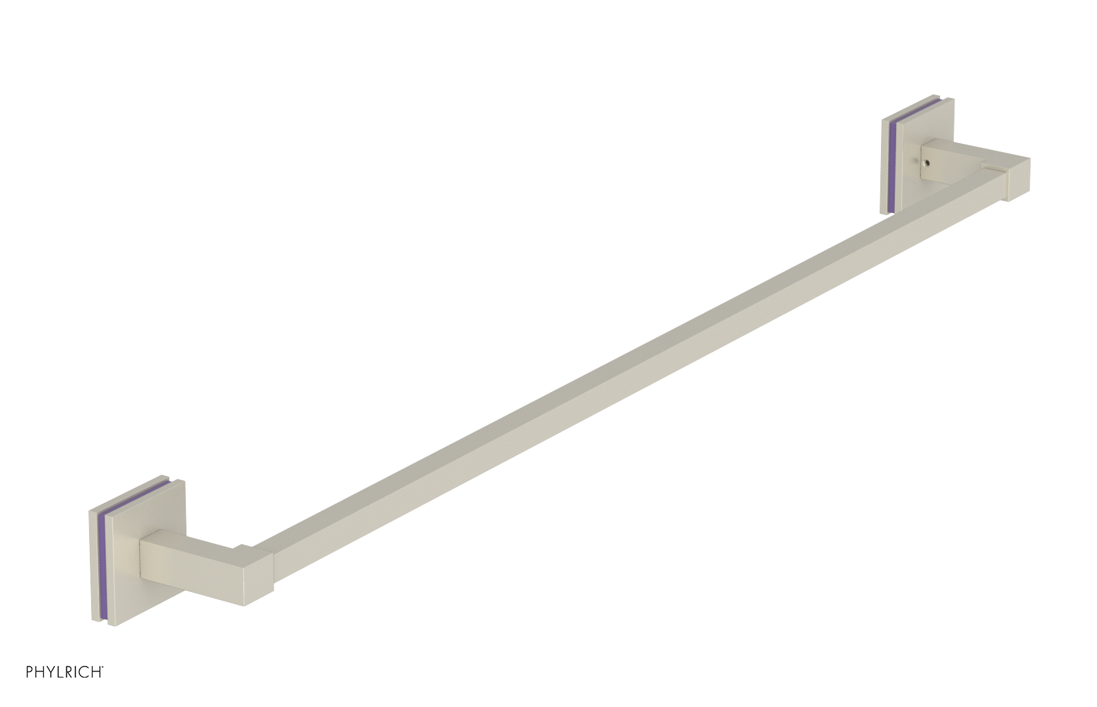 JOLIE - 30" Towel Bar with "Purple" Accents 222S-72