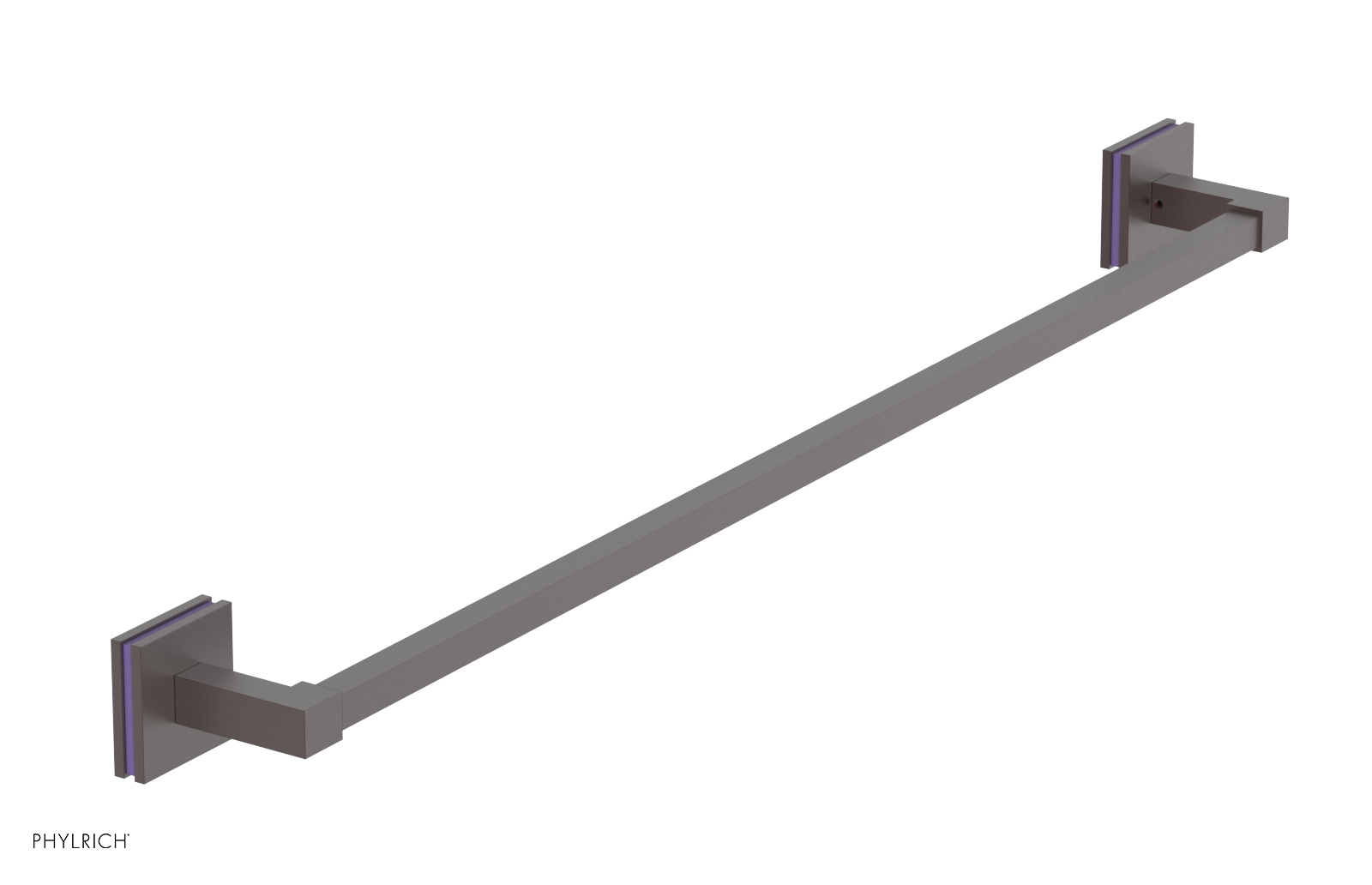 JOLIE - 30" Towel Bar with "Purple" Accents 222S-72