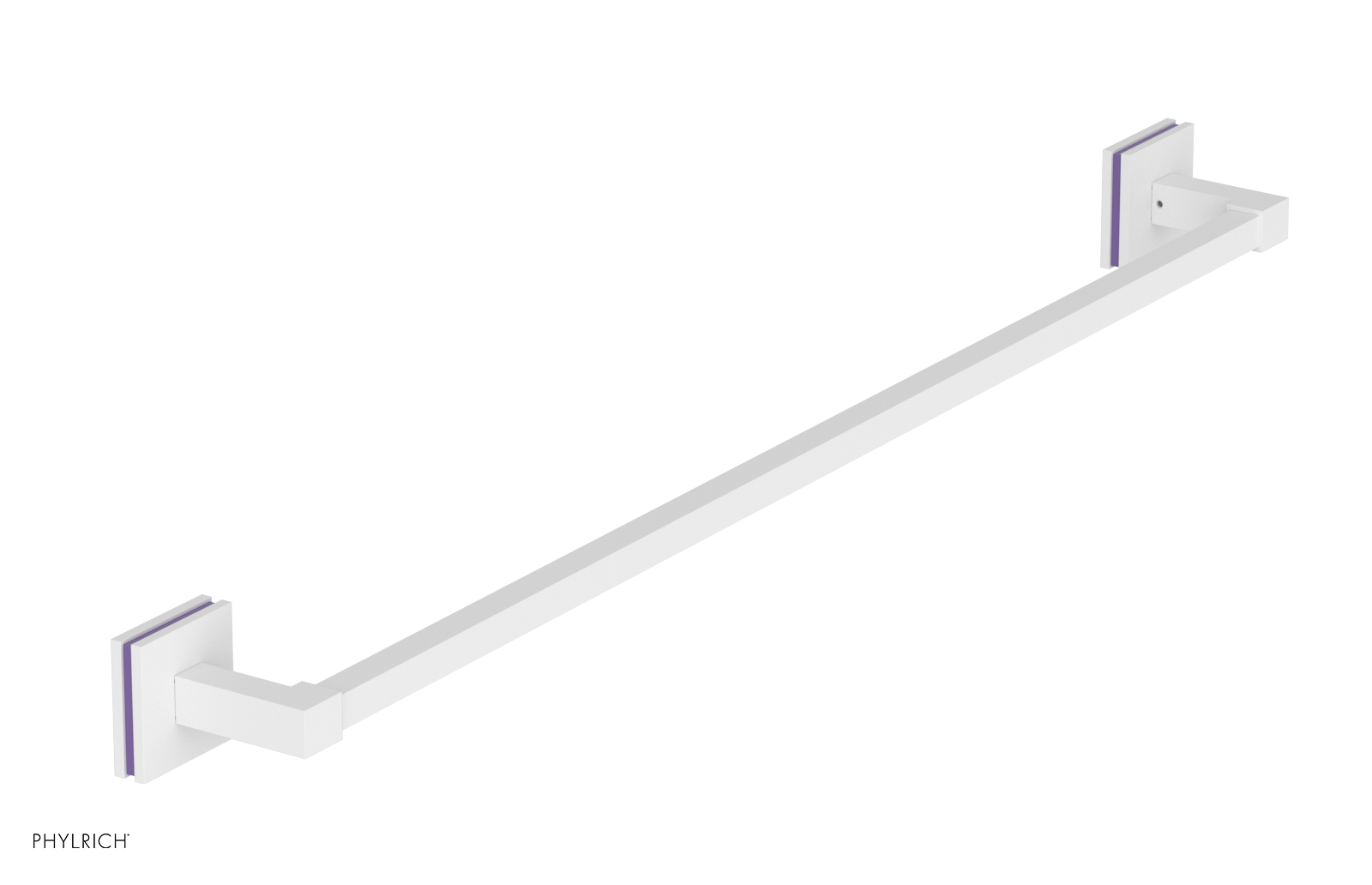 JOLIE - 30" Towel Bar with "Purple" Accents 222S-72