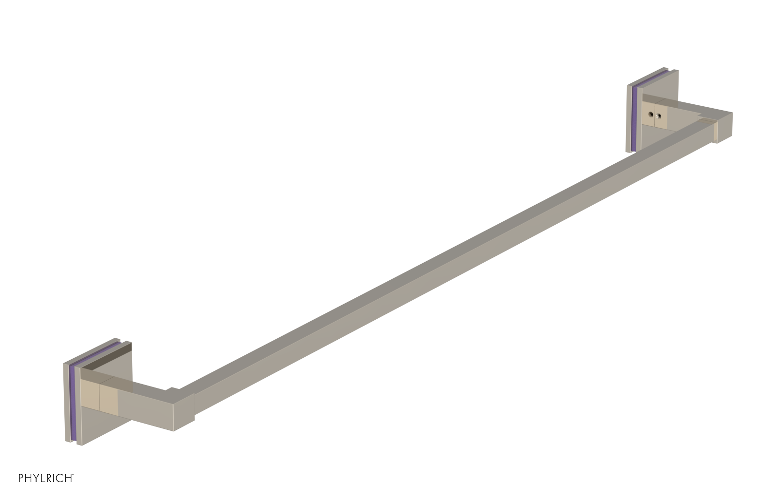 JOLIE - 30" Towel Bar with "Purple" Accents 222S-72
