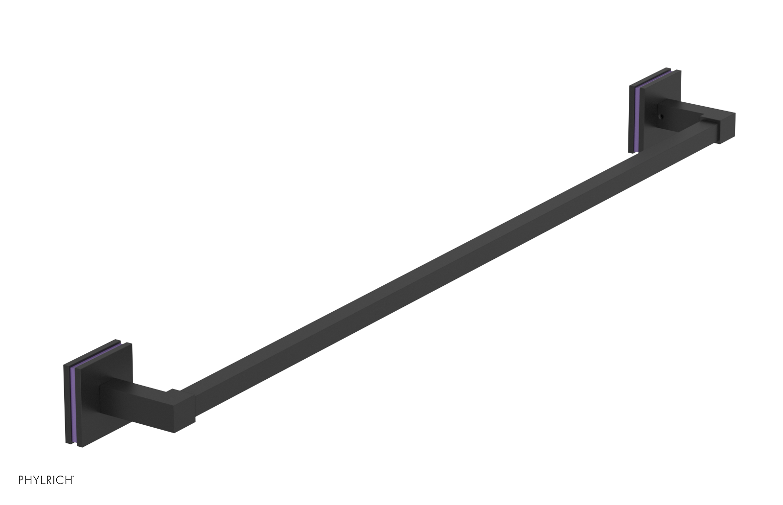 JOLIE - 30" Towel Bar with "Purple" Accents 222S-72