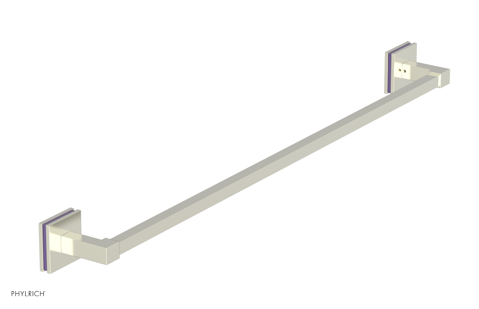 JOLIE - 30" Towel Bar with "Purple" Accents 222S-72