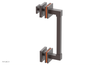 JOLIE - 8" Single Sided Shower Pull with "Orange" Accents 222S-92-08
