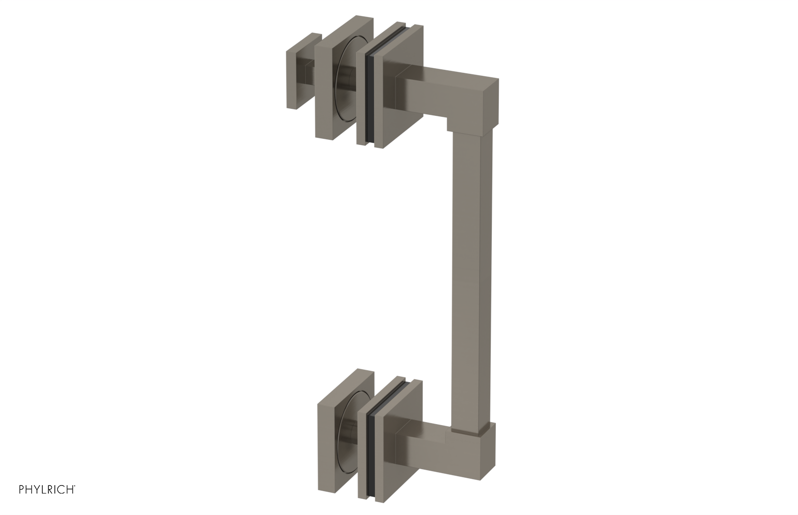 JOLIE - 8" Single Sided Shower Pull with "Black" Accents 222S-92-08