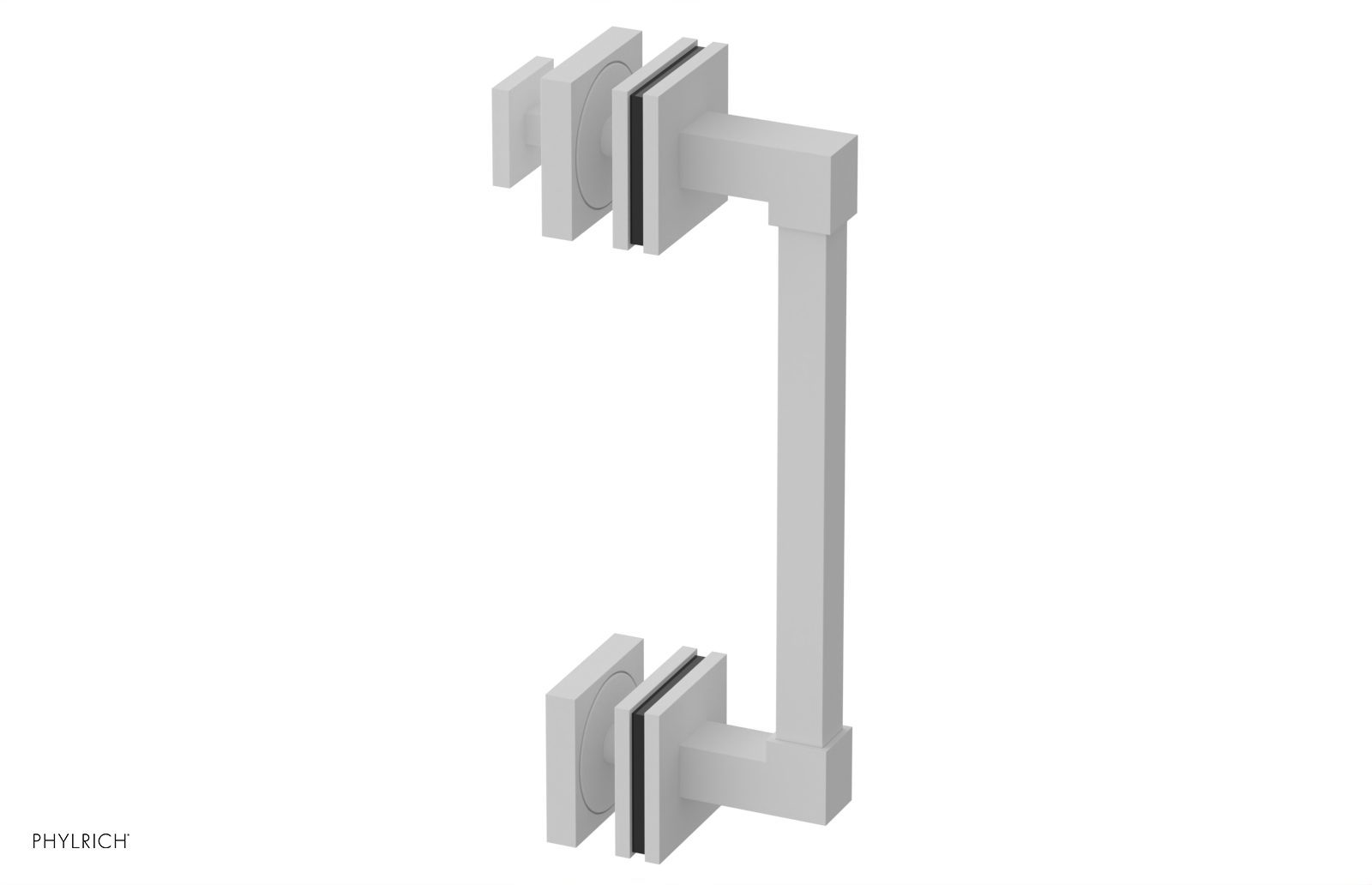 JOLIE - 8" Single Sided Shower Pull with "Black" Accents 222S-92-08