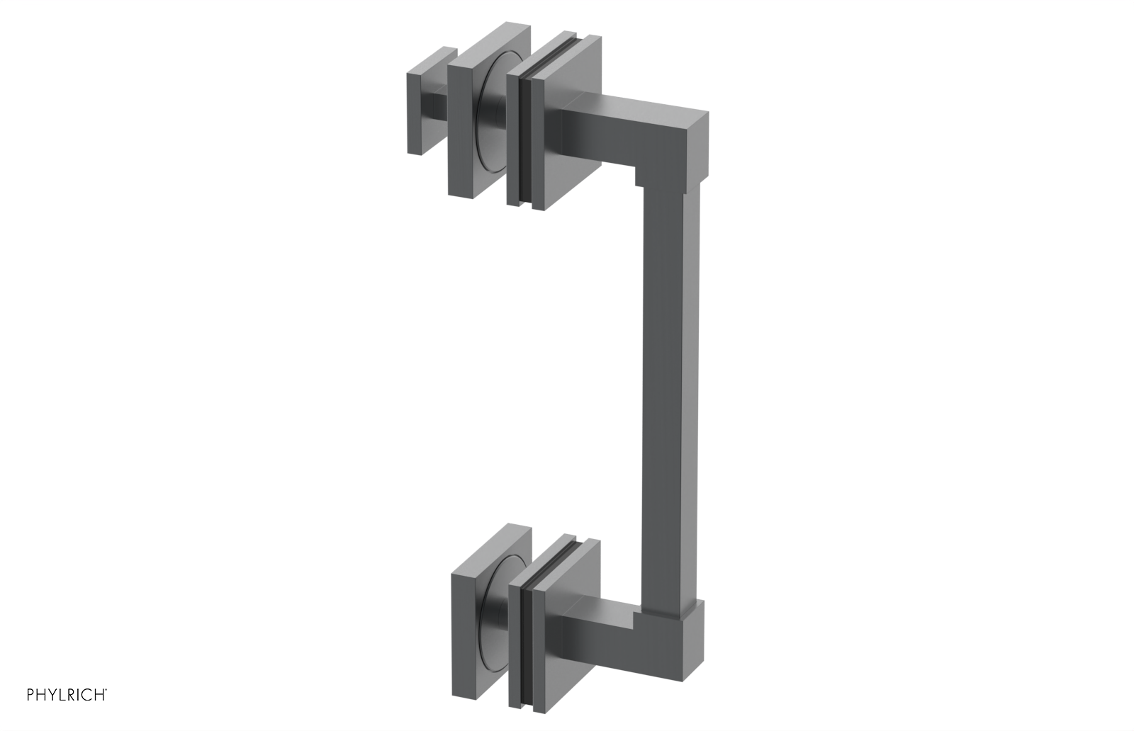 JOLIE - 8" Single Sided Shower Pull with "Black" Accents 222S-92-08