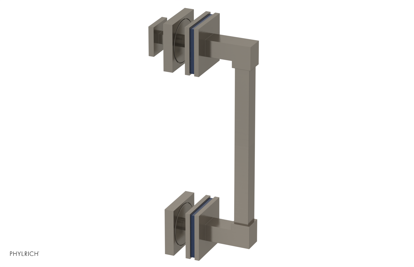 JOLIE - 8" Single Sided Shower Pull with "Navy Blue" Accents 222S-92-08