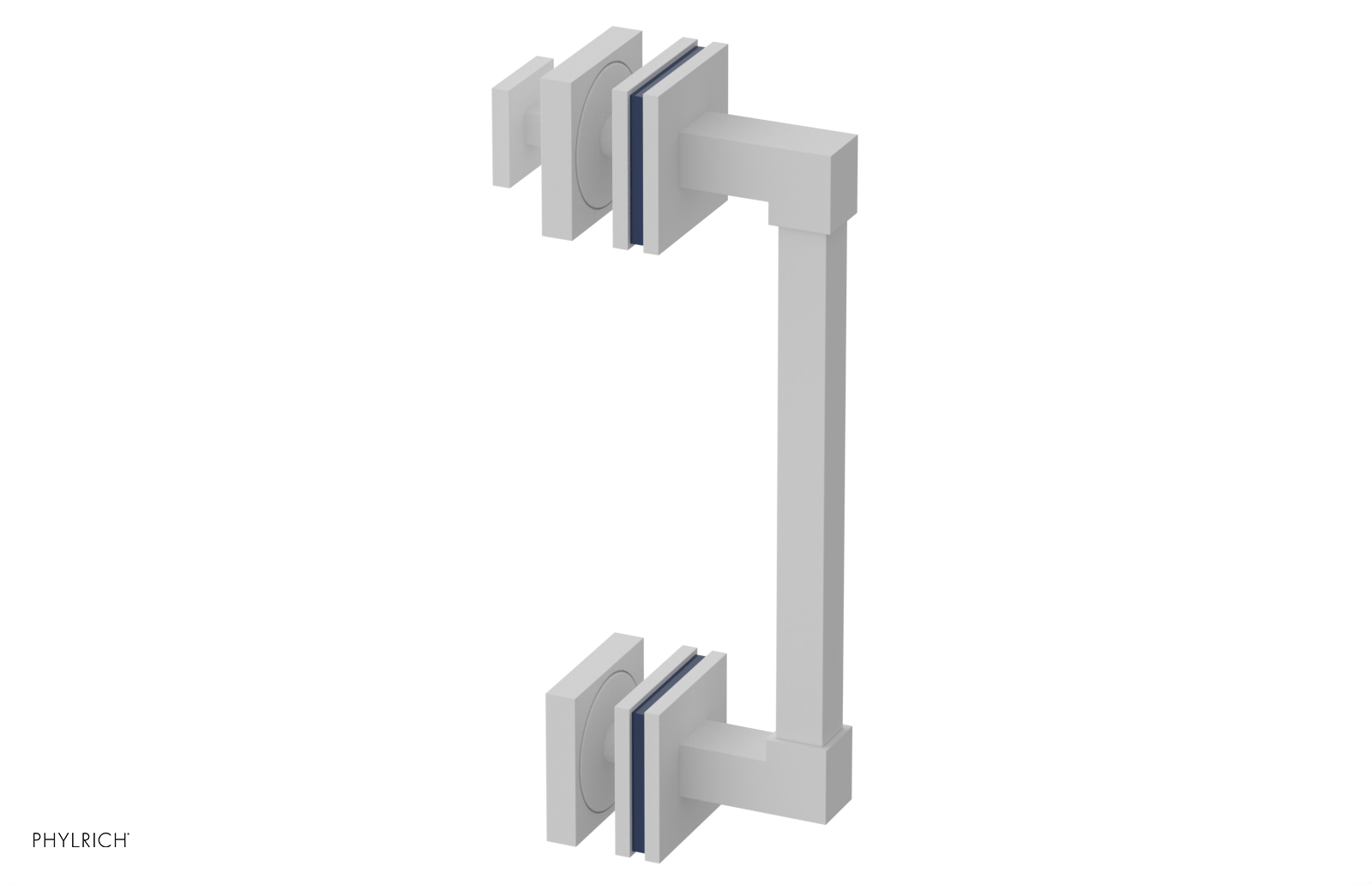 JOLIE - 8" Single Sided Shower Pull with "Navy Blue" Accents 222S-92-08