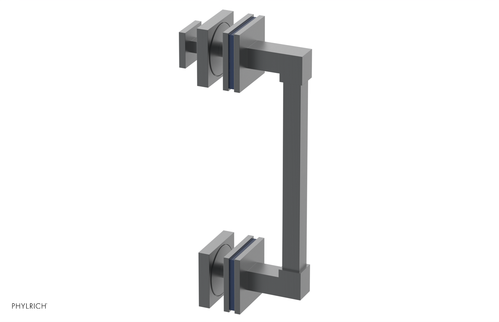 JOLIE - 8" Single Sided Shower Pull with "Navy Blue" Accents 222S-92-08