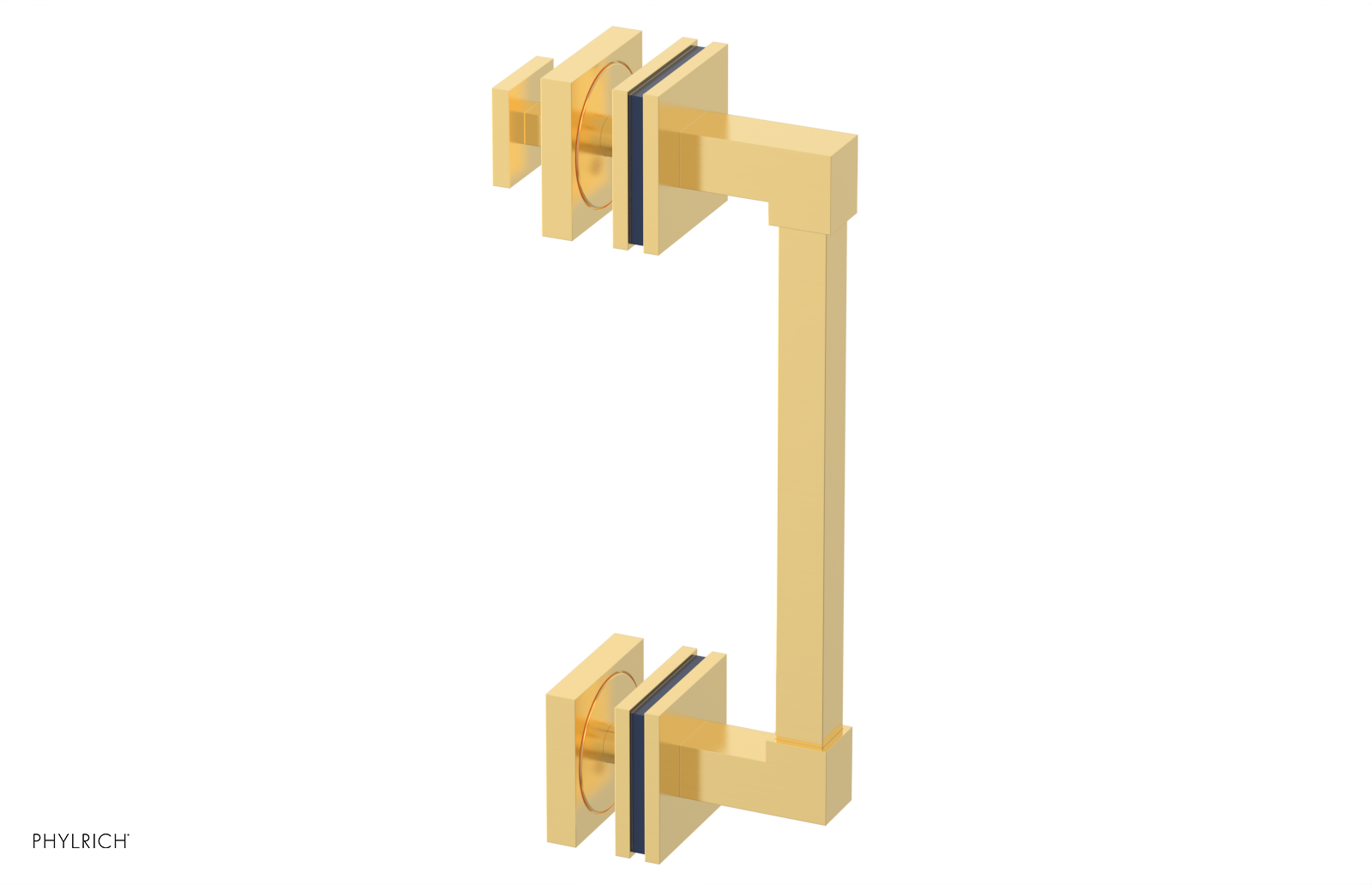 JOLIE - 8" Single Sided Shower Pull with "Navy Blue" Accents 222S-92-08