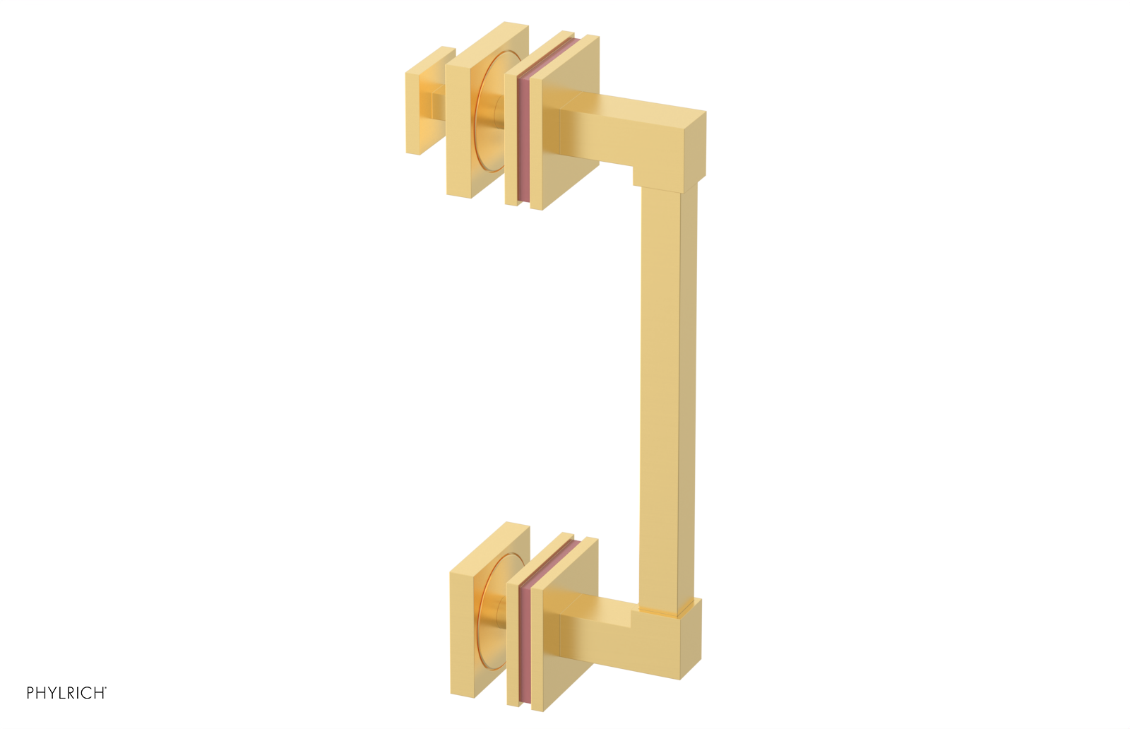 JOLIE - 8" Single Sided Shower Pull with "Pink" Accents 222S-92-08