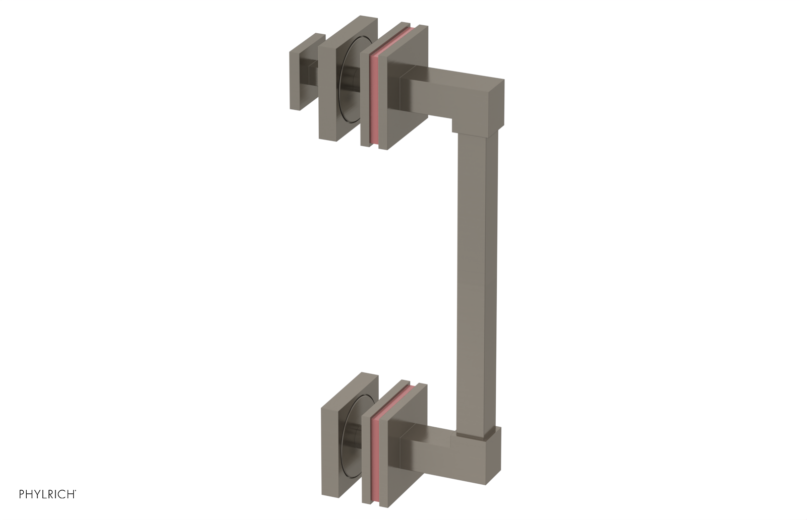 JOLIE - 8" Single Sided Shower Pull with "Pink" Accents 222S-92-08