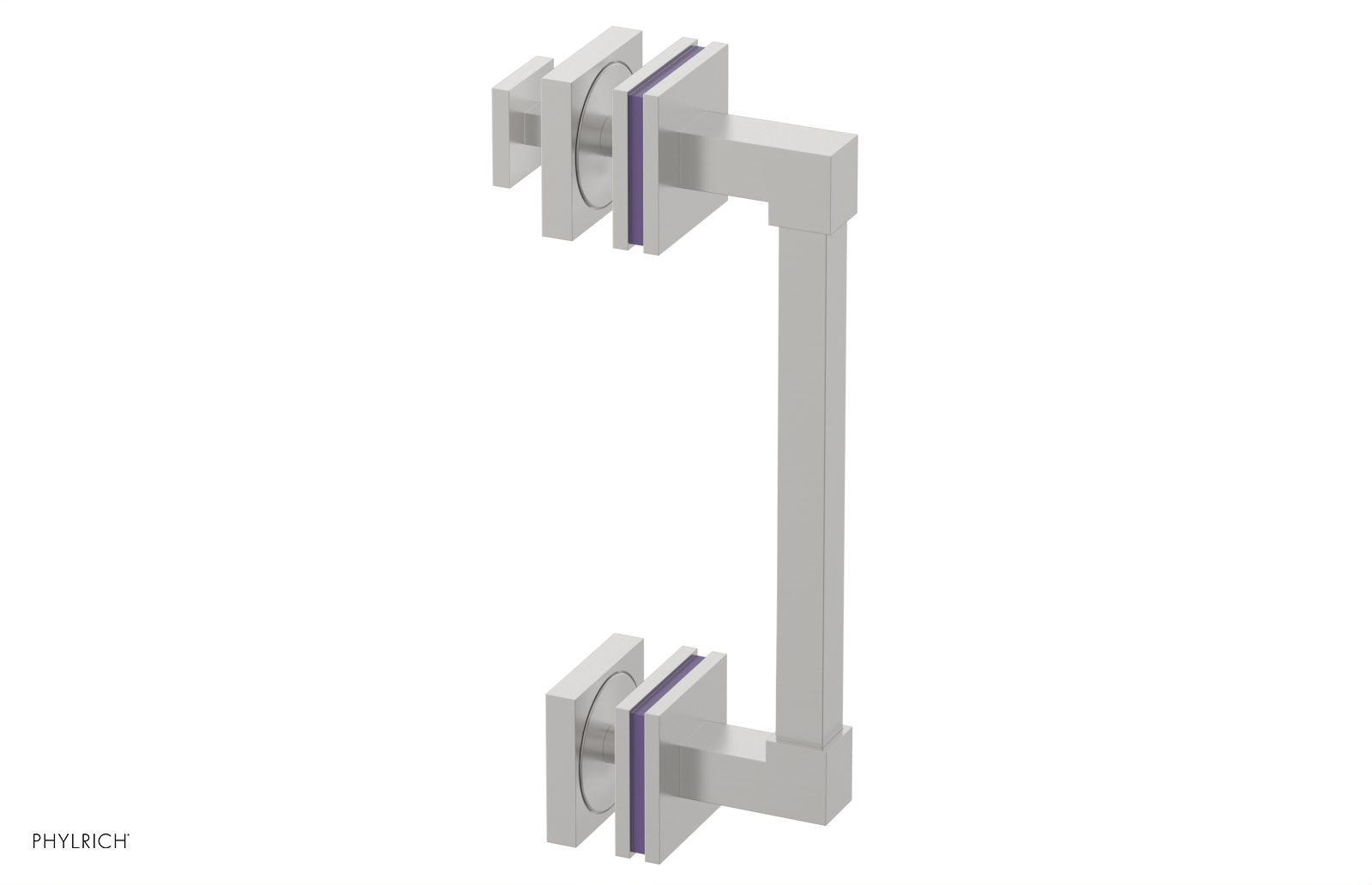 JOLIE - 8" Single Sided Shower Pull with "Purple" Accents 222S-92-08