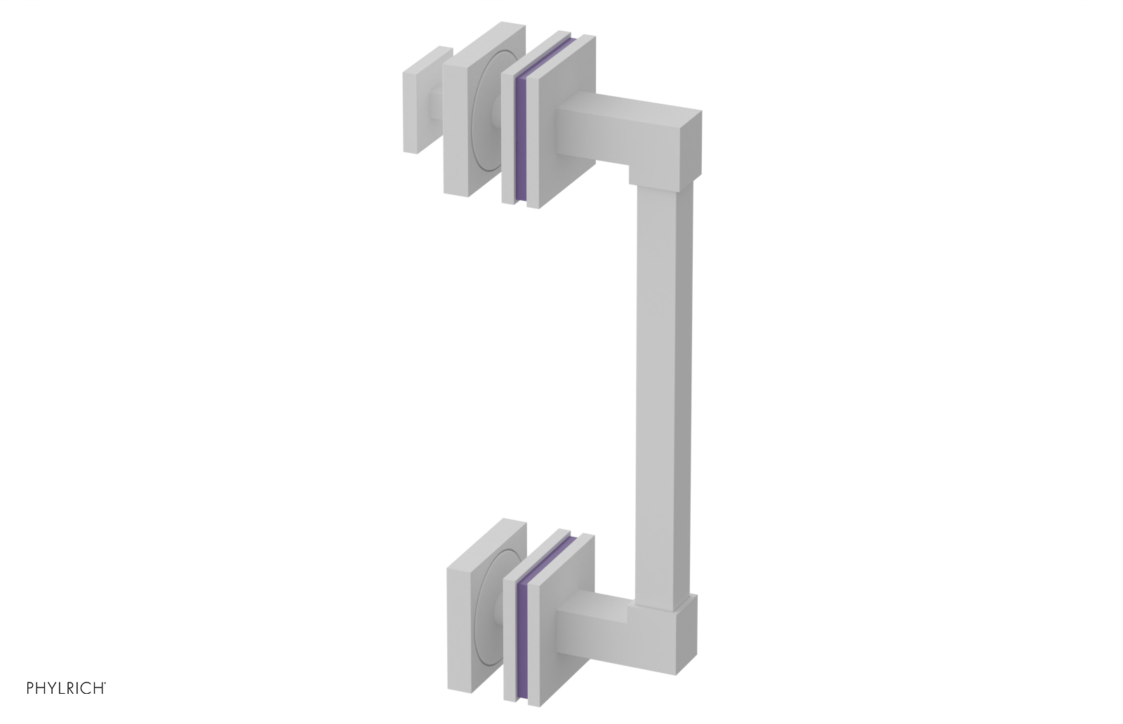 JOLIE - 8" Single Sided Shower Pull with "Purple" Accents 222S-92-08