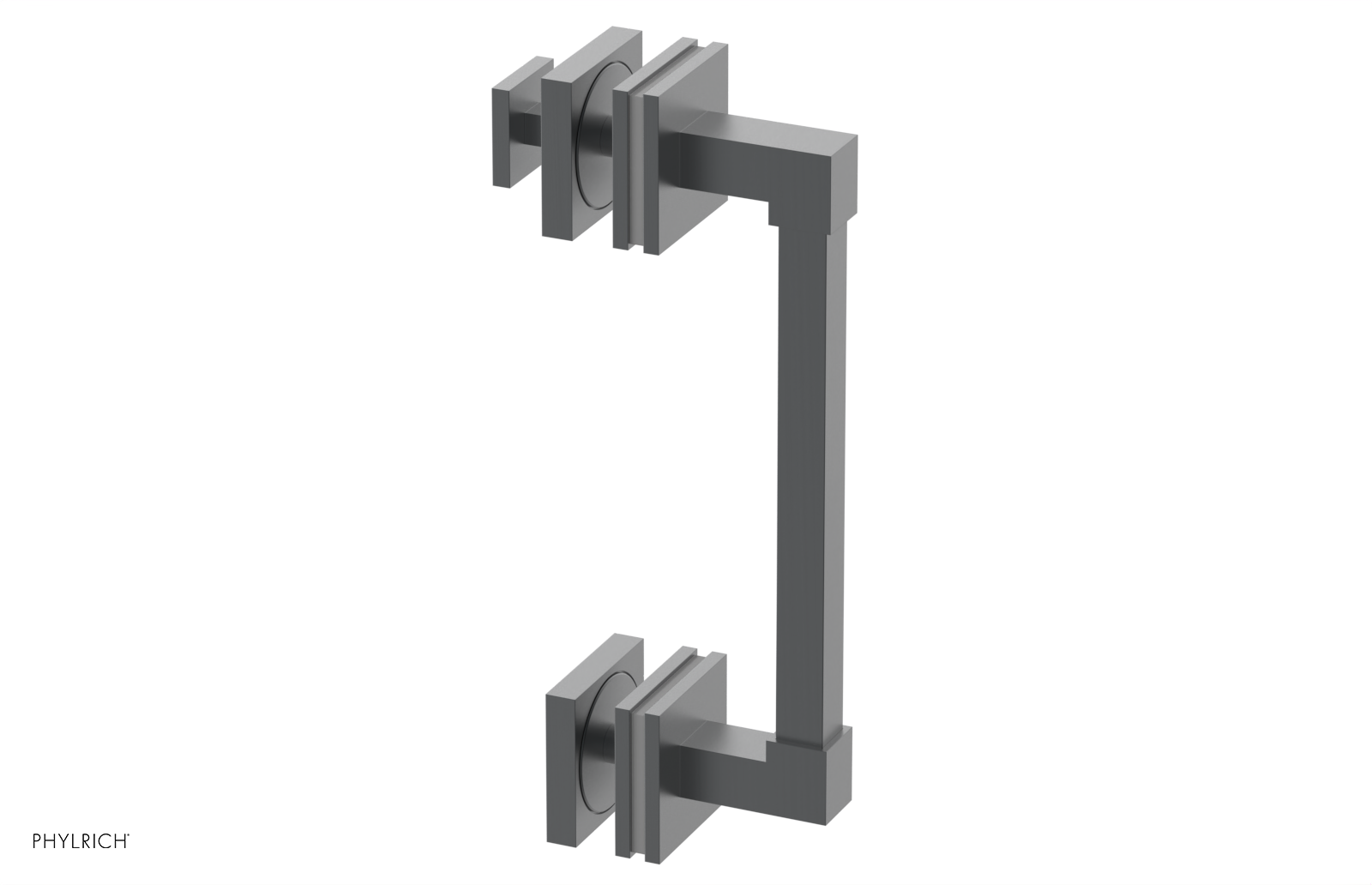 JOLIE - 8" Single Sided Shower Pull with "Grey" Accents 222S-92-08