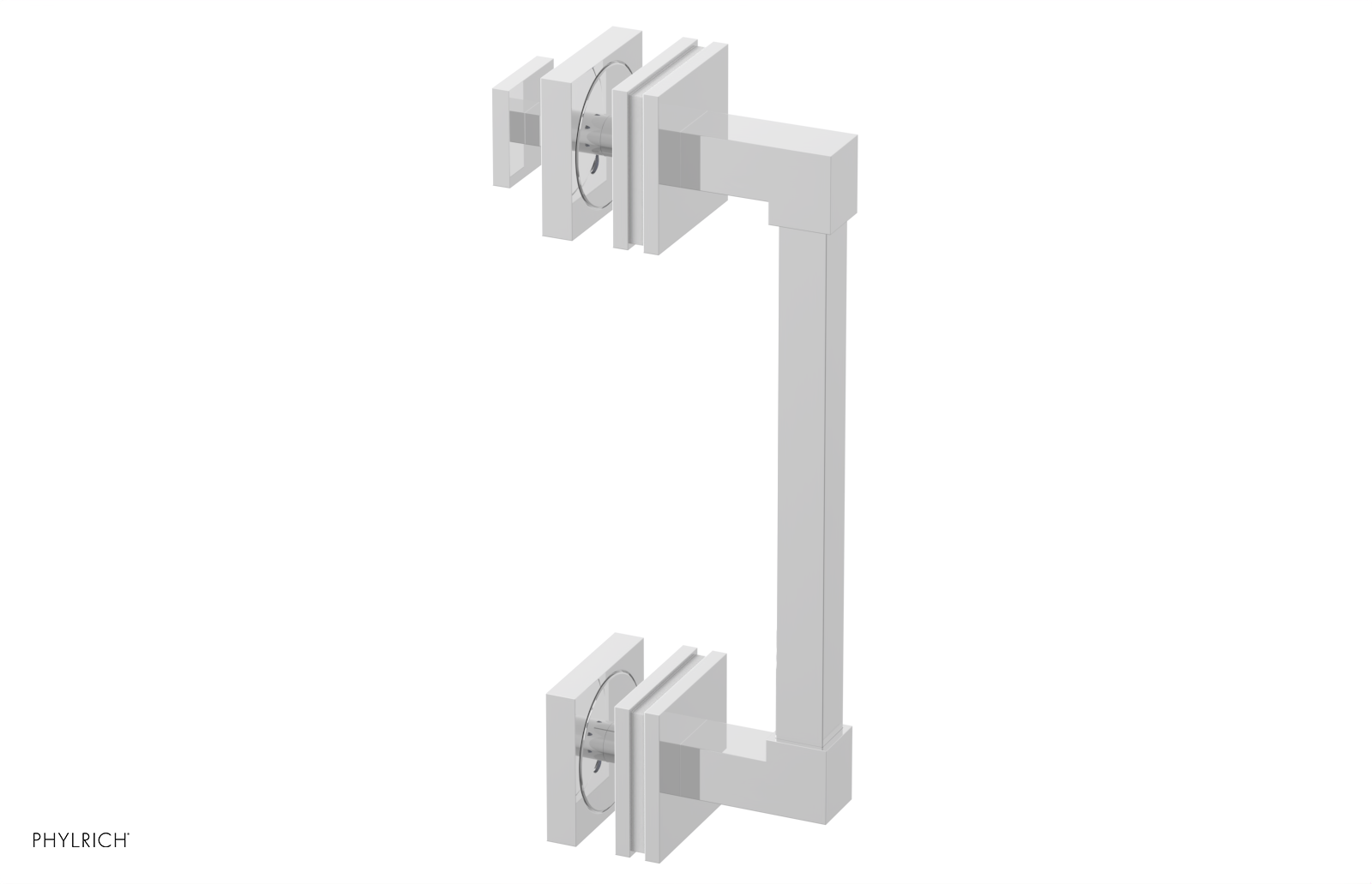 JOLIE - 8" Single Sided Shower Pull with "White" Accents 222S-92-08