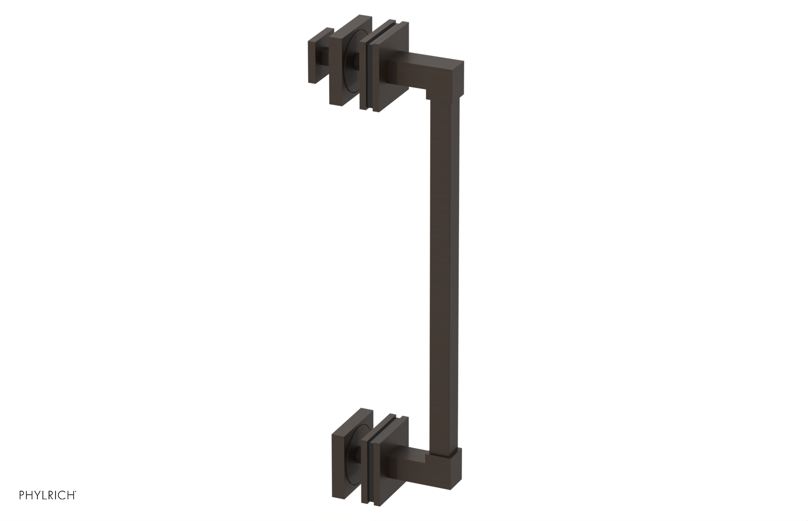 JOLIE - 12" Single Sided Shower Pull with "Black" Accents 222S-92-12