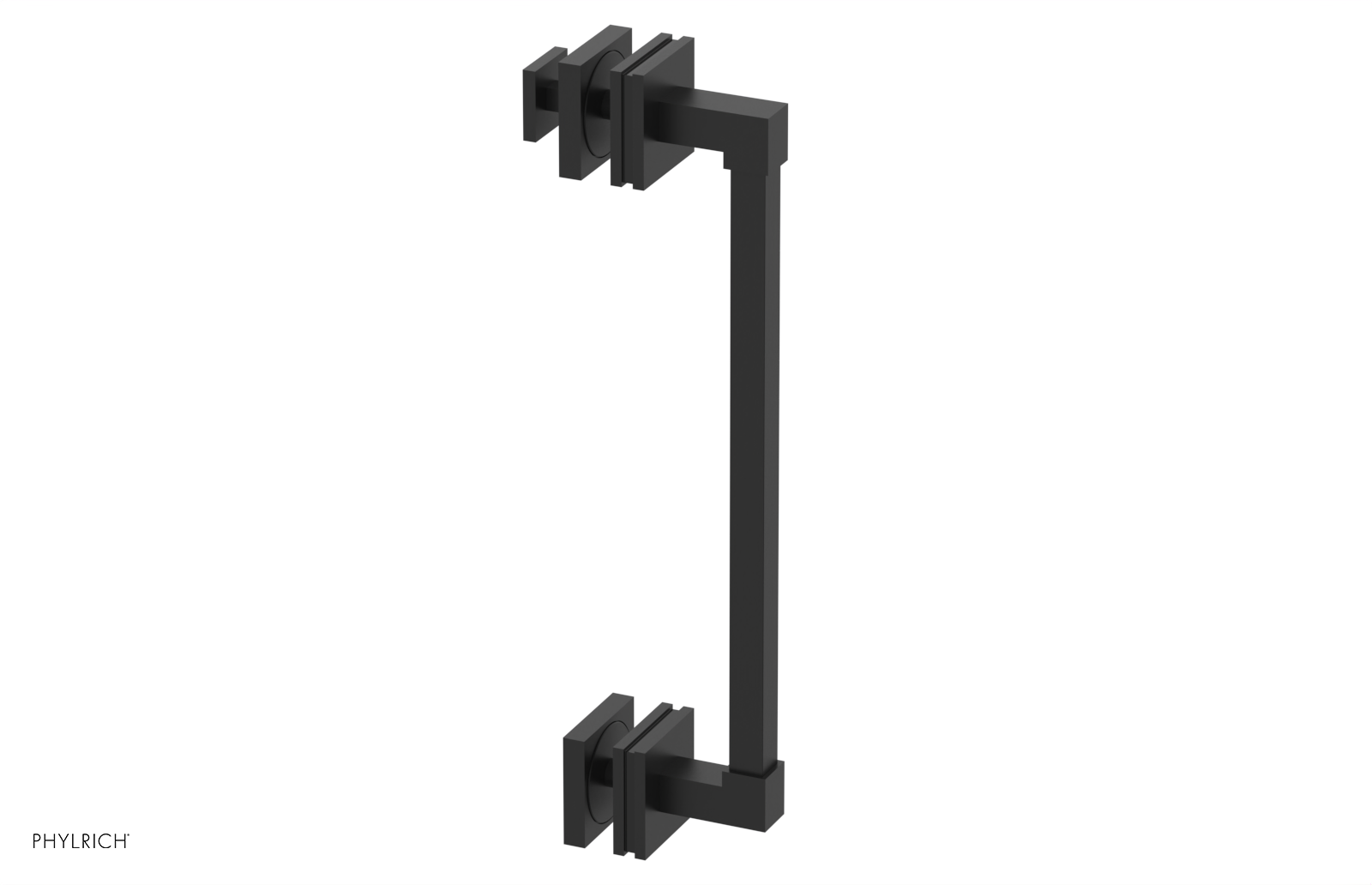 JOLIE - 12" Single Sided Shower Pull with "Black" Accents 222S-92-12