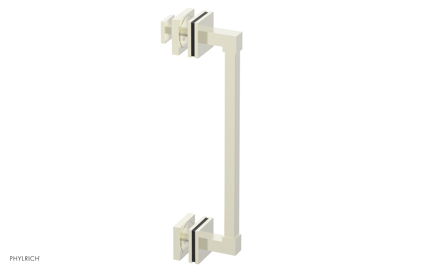 JOLIE - 12" Single Sided Shower Pull with "Black" Accents 222S-92-12