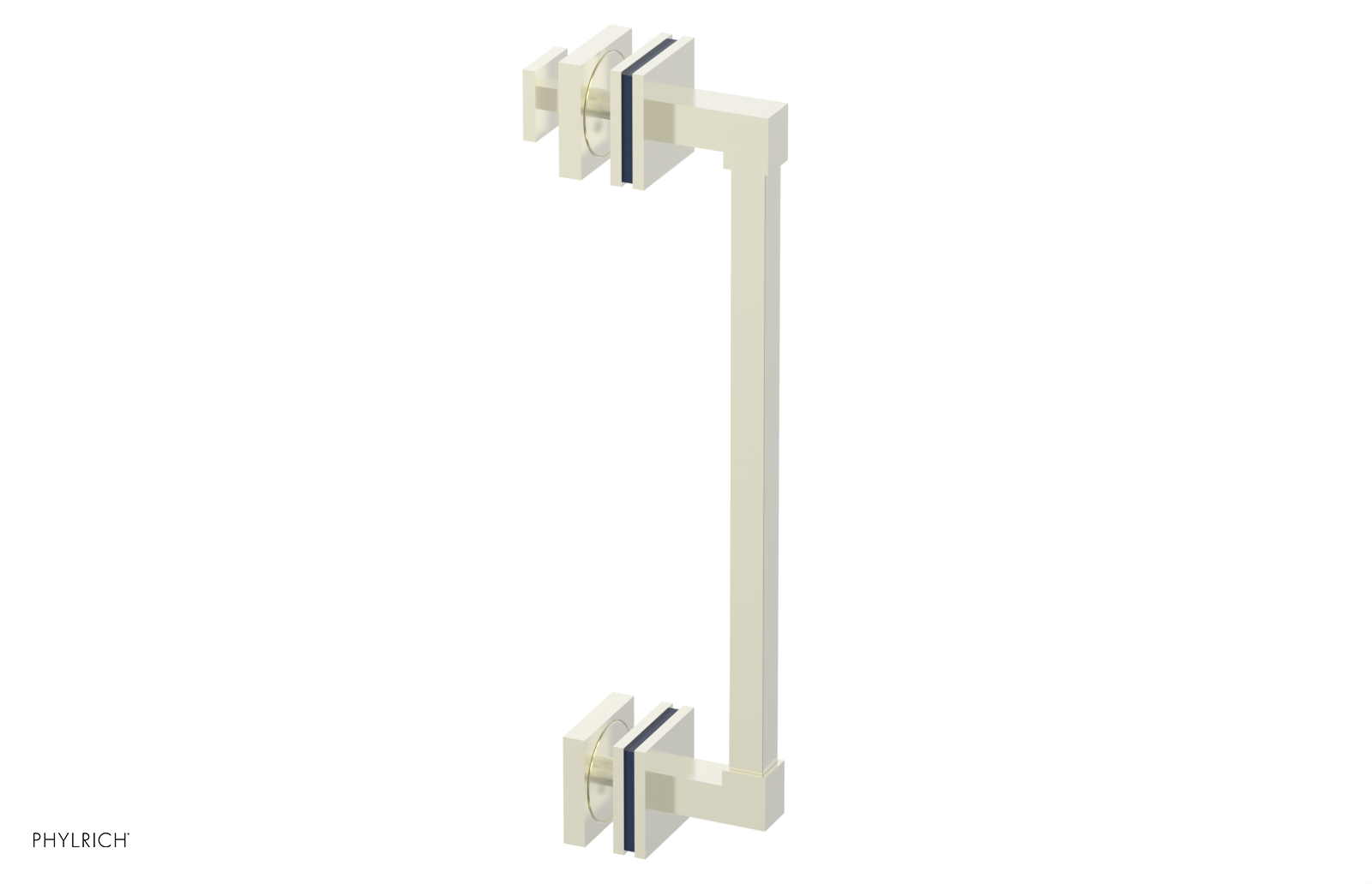 JOLIE - 12" Single Sided Shower Pull with "Navy Blue" Accents 222S-92-12