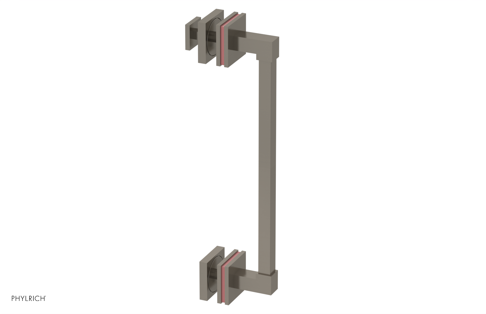 JOLIE - 12" Single Sided Shower Pull with "Pink" Accents 222S-92-12