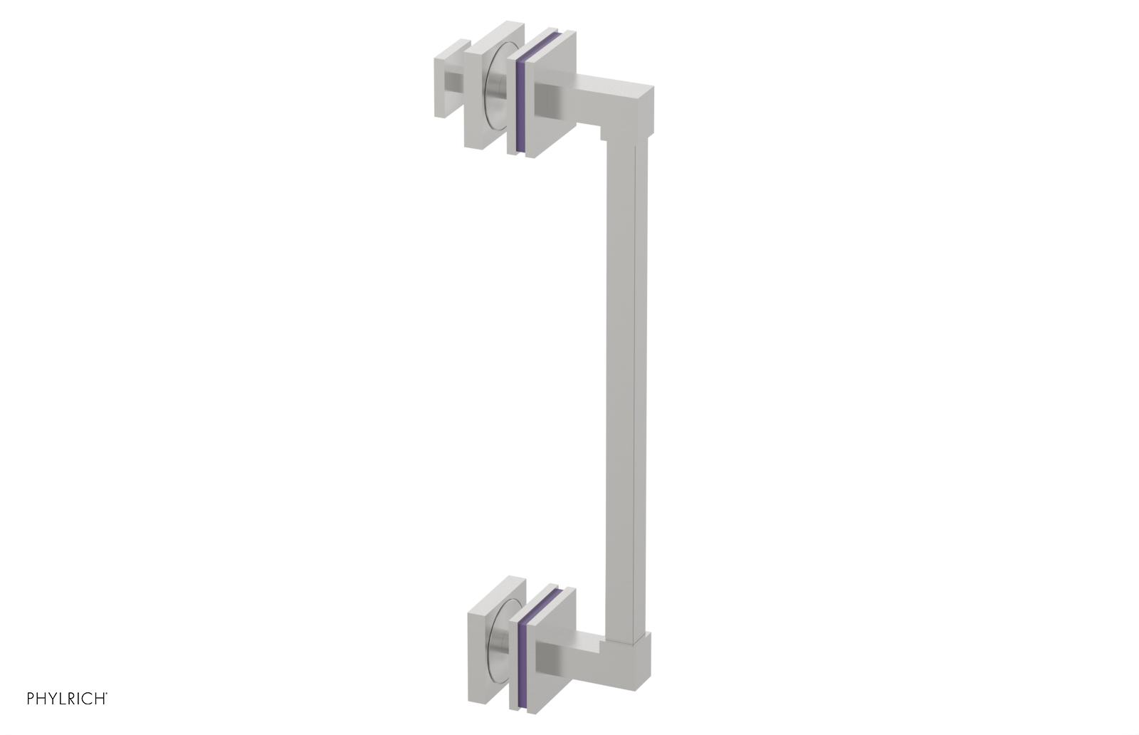 JOLIE - 12" Single Sided Shower Pull with "Purple" Accents 222S-92-12