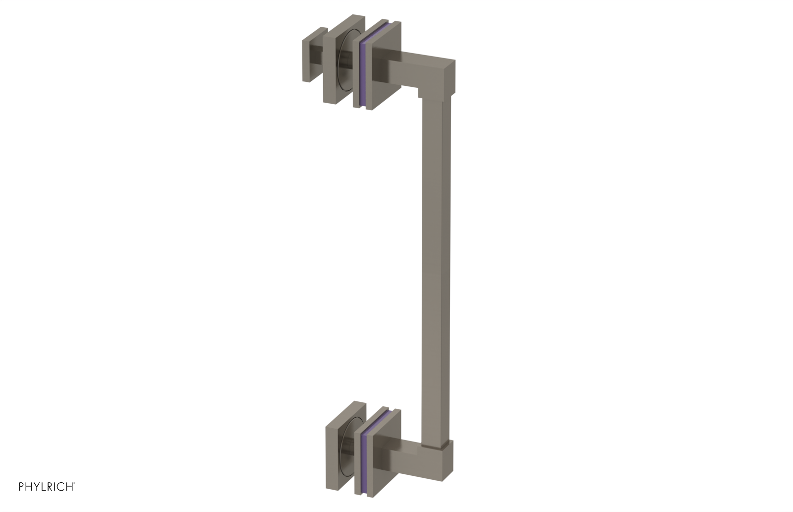 JOLIE - 12" Single Sided Shower Pull with "Purple" Accents 222S-92-12