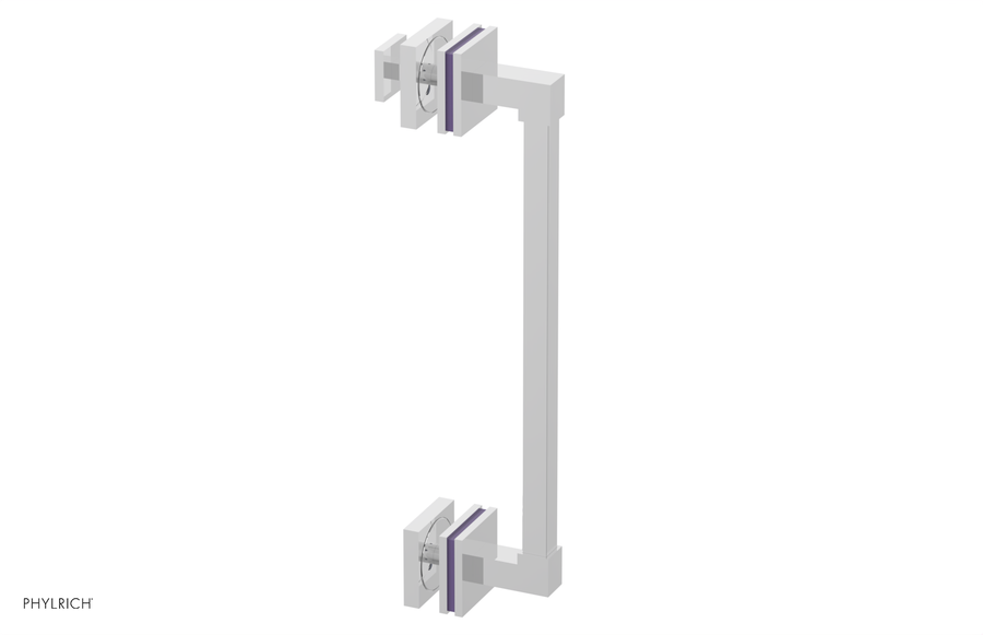 JOLIE - 12" Single Sided Shower Pull with "Purple" Accents 222S-92-12