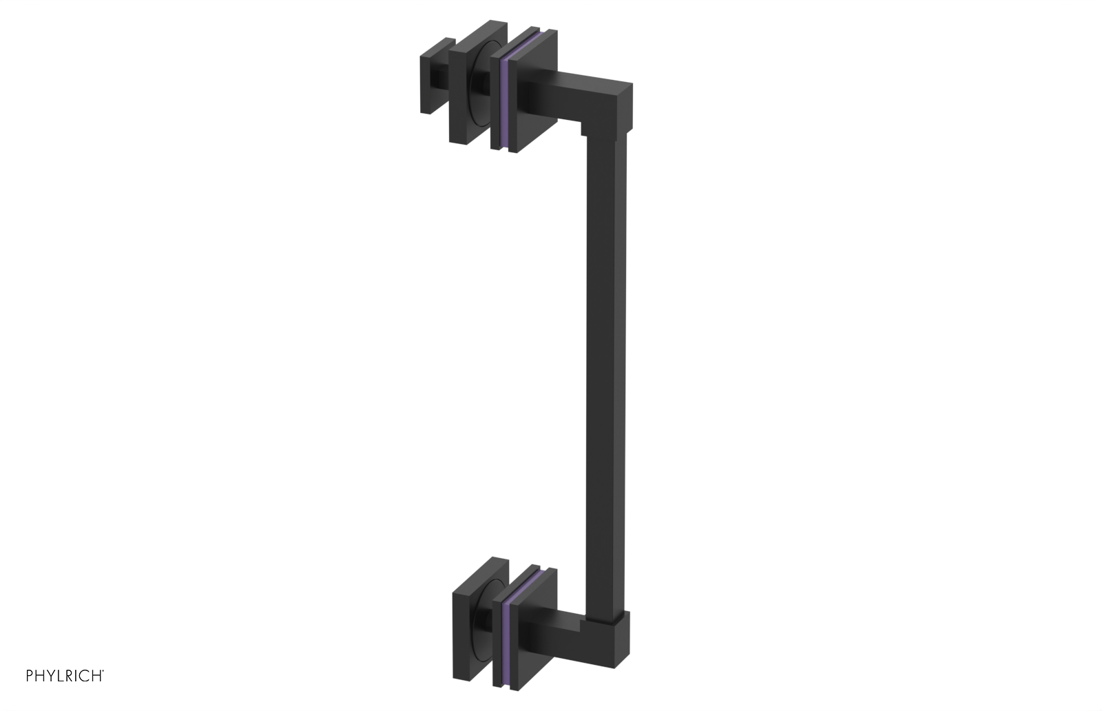 JOLIE - 12" Single Sided Shower Pull with "Purple" Accents 222S-92-12
