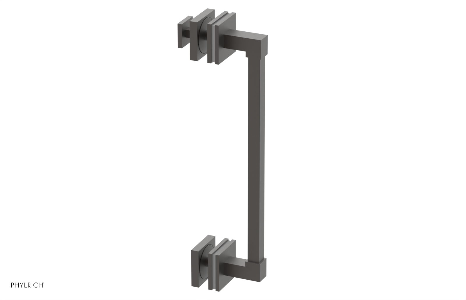 JOLIE - 12" Single Sided Shower Pull with "Grey" Accents 222S-92-12