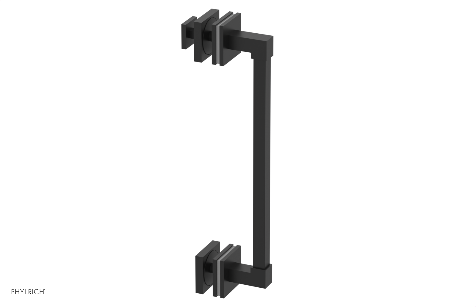 JOLIE - 12" Single Sided Shower Pull with "Grey" Accents 222S-92-12