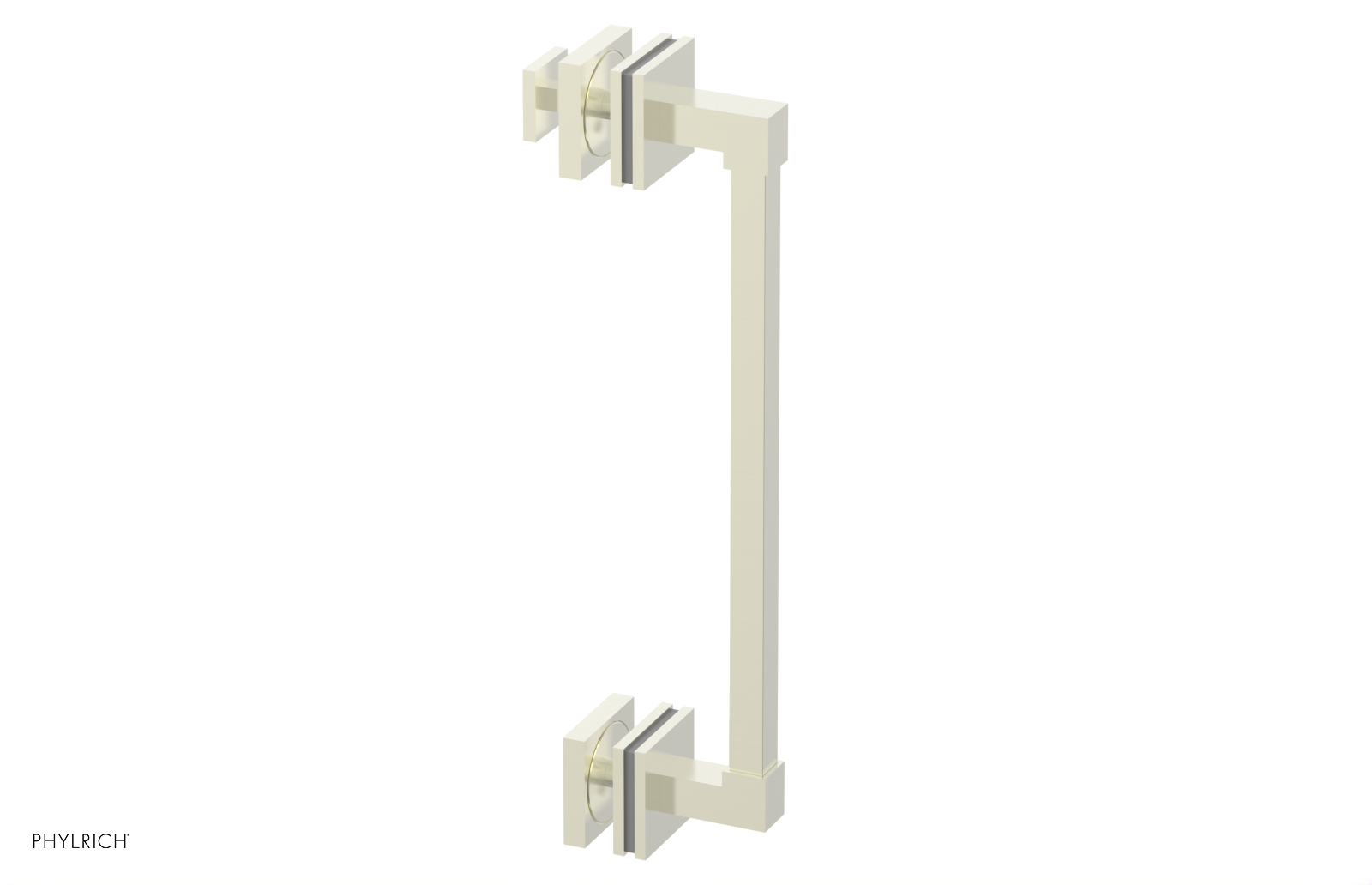 JOLIE - 12" Single Sided Shower Pull with "Grey" Accents 222S-92-12